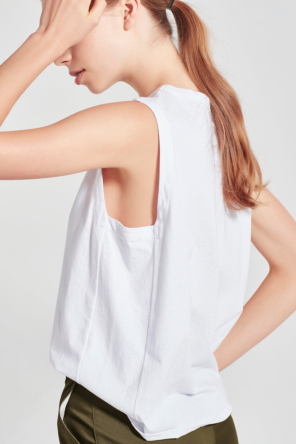 The Como Tank in Ivory