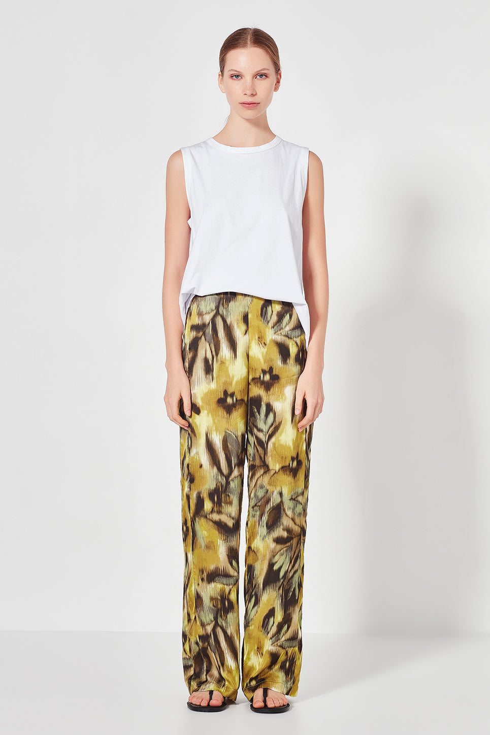 The East Pant in Lime Print
