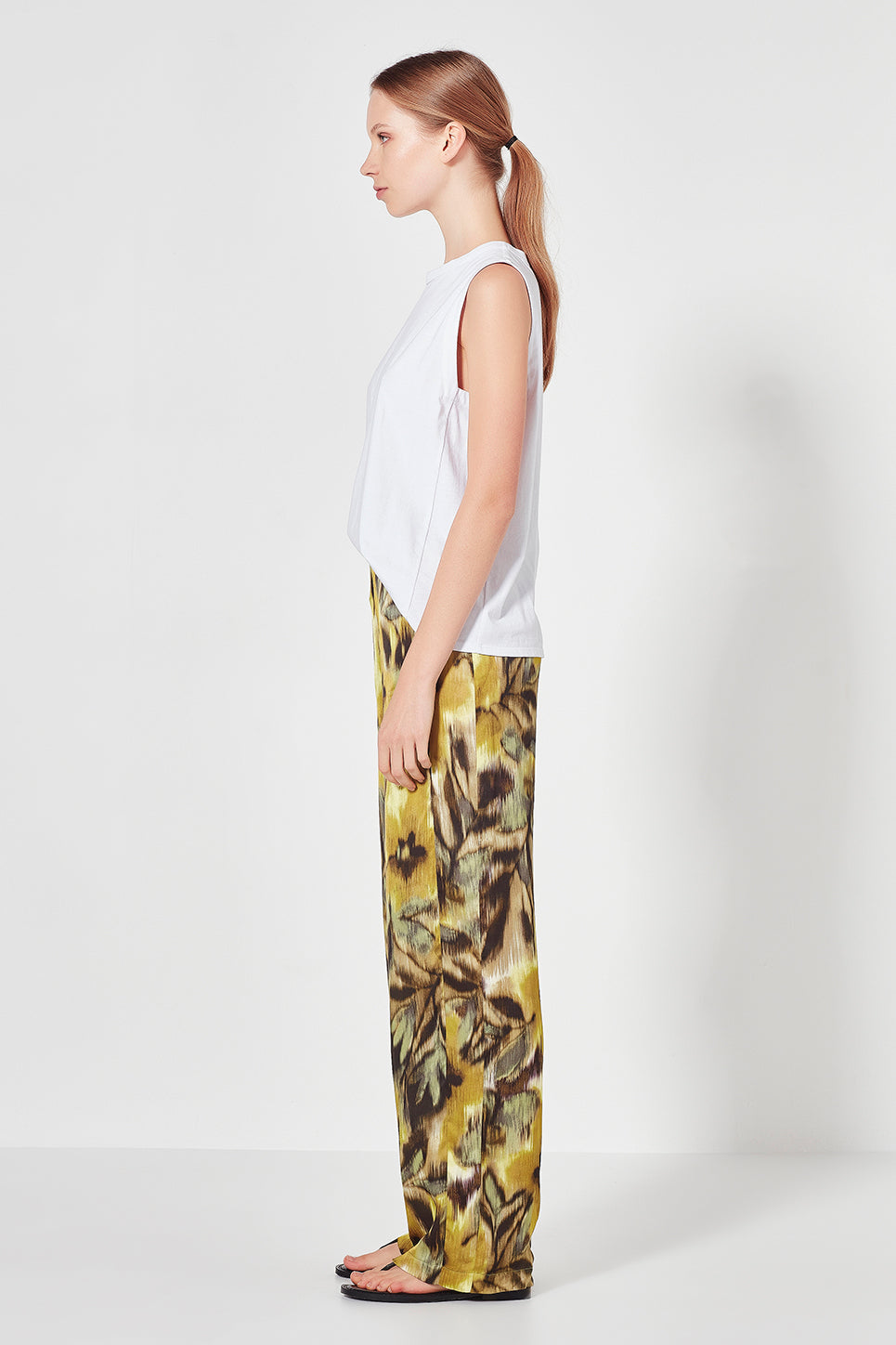 The East Pant in Lime Print