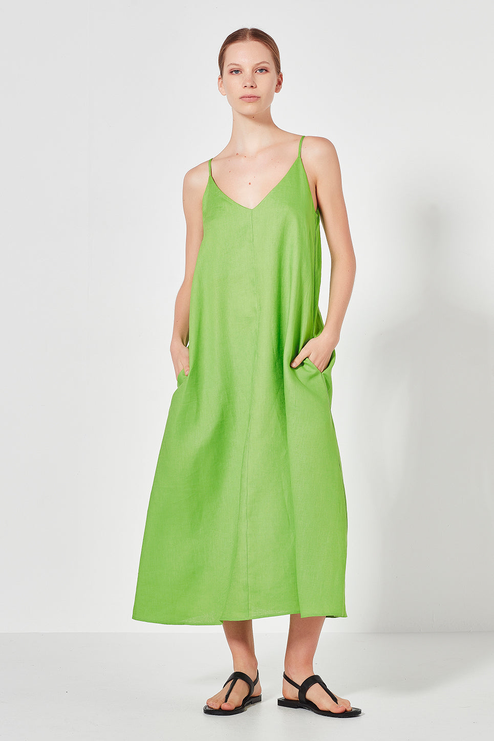 The Marnie 2-Way Sun Dress in Lime