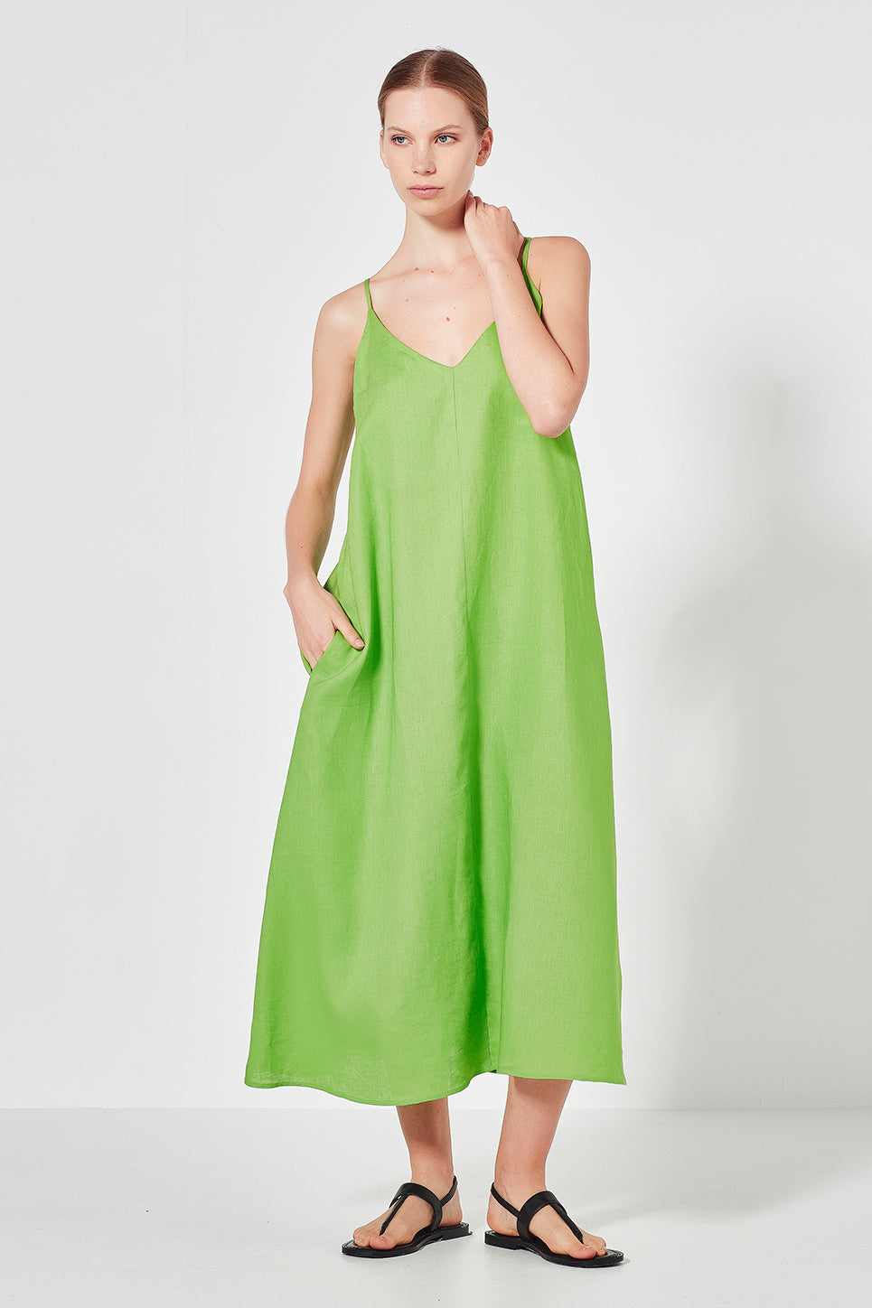 The Marnie 2-Way Sun Dress in Lime