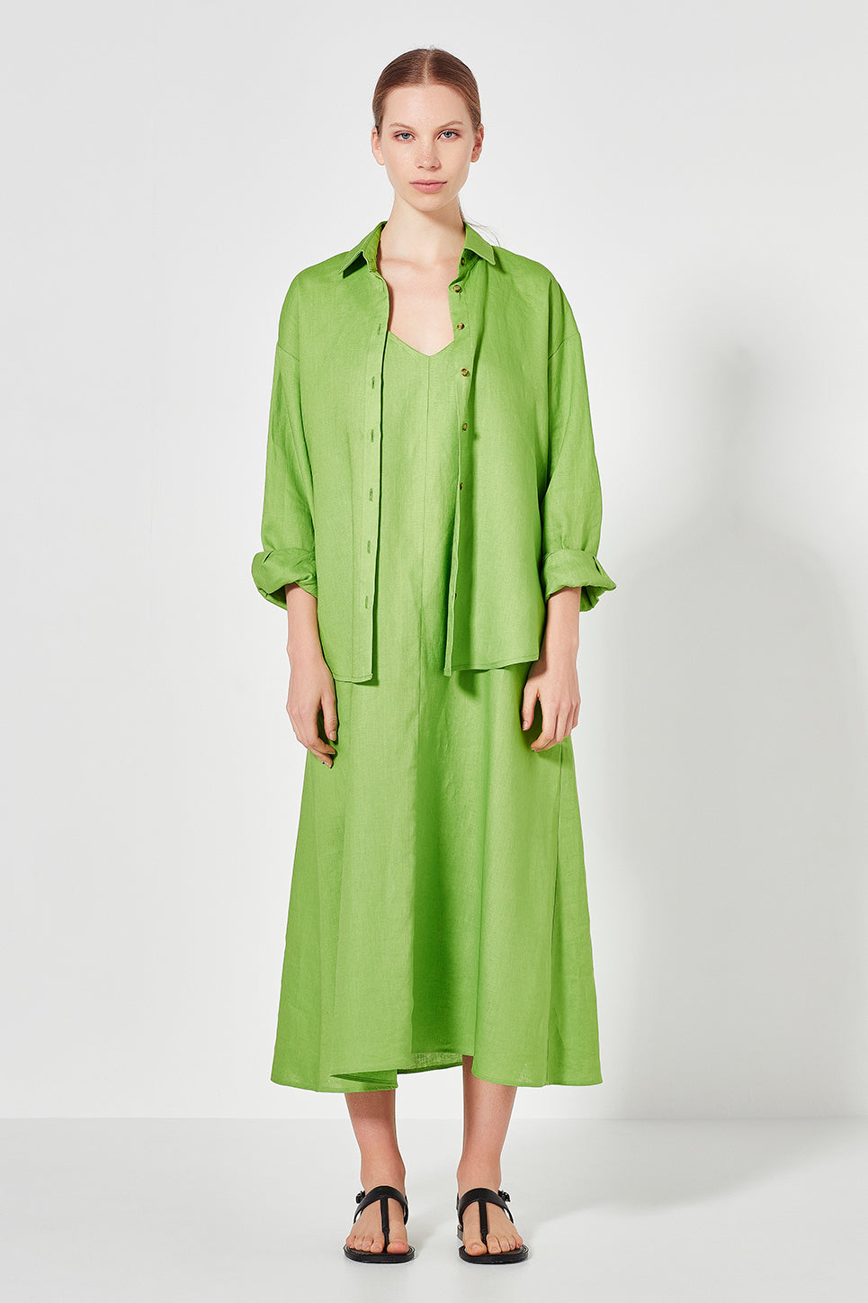 The Marnie 2-Way Sun Dress in Lime