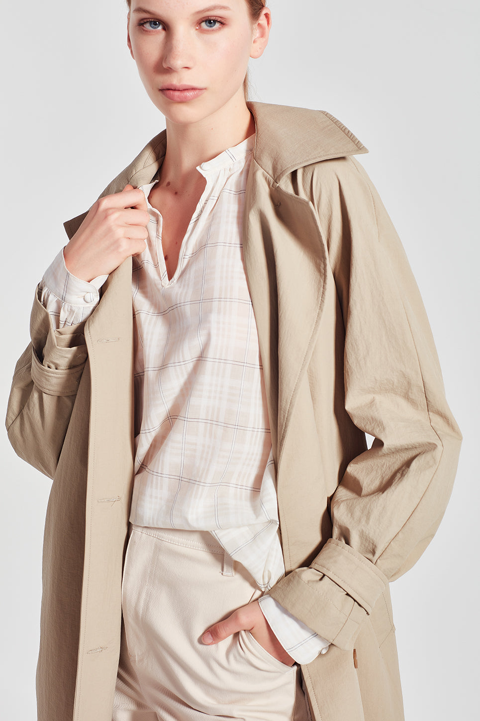 The Kingsly Coat in Taupe