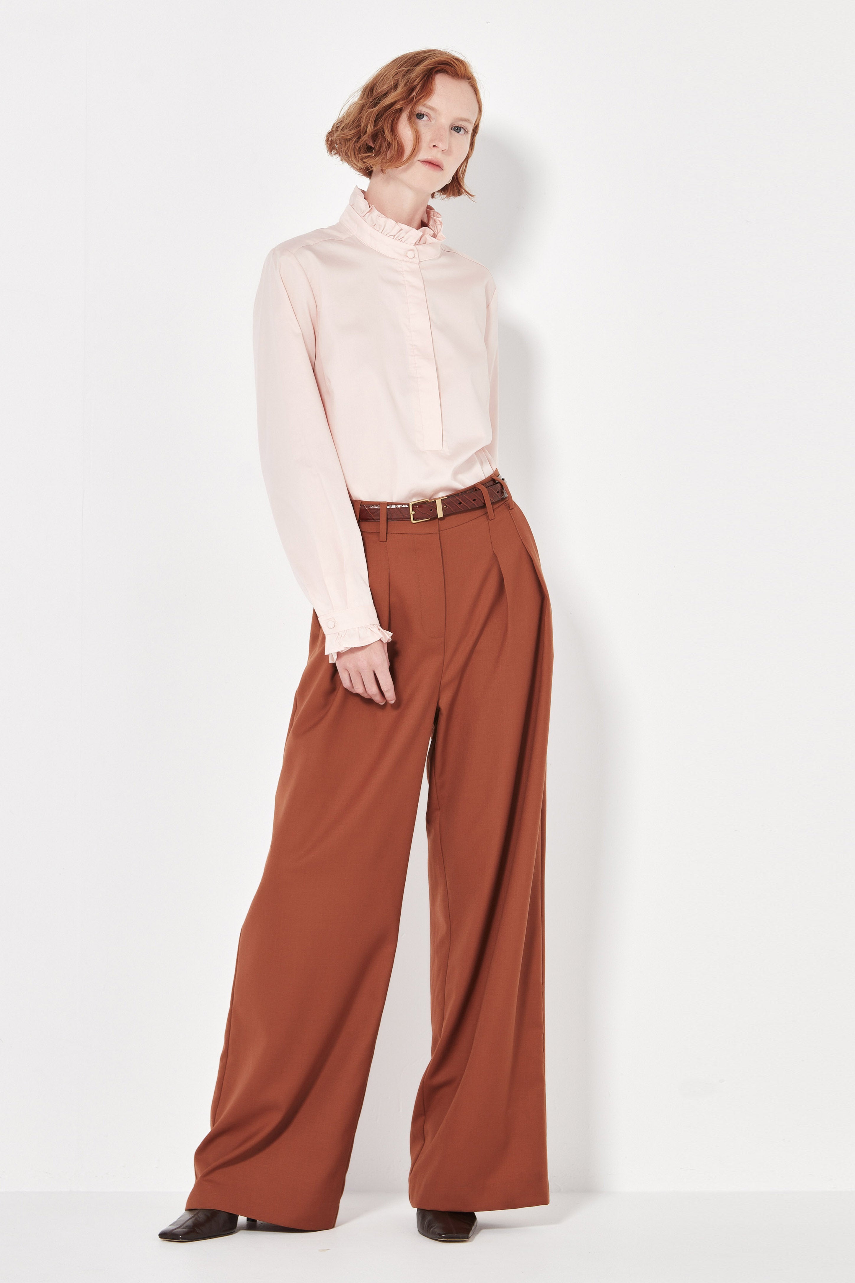 The Oslo Trouser in Brick