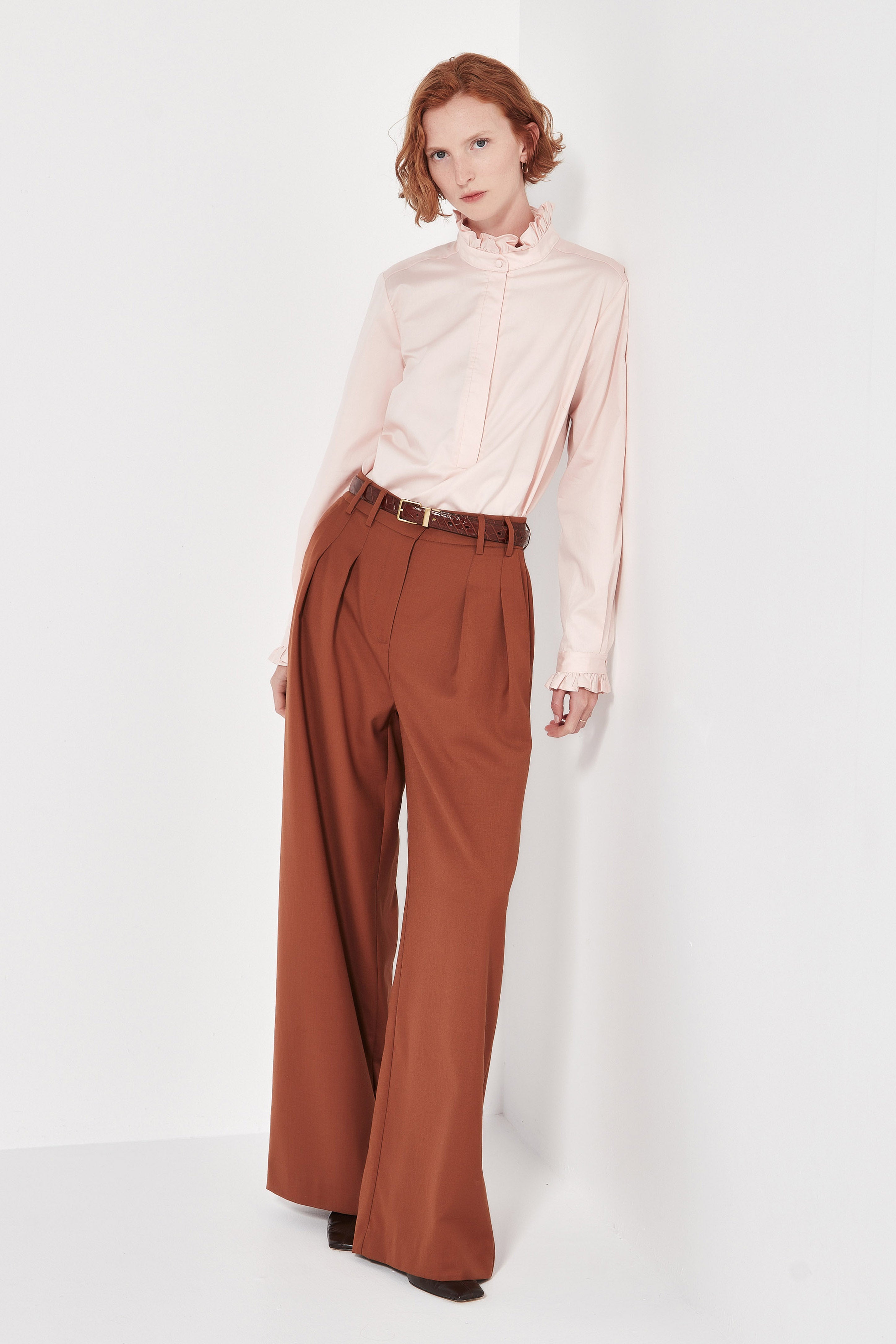 The Byron Blouse in Blush