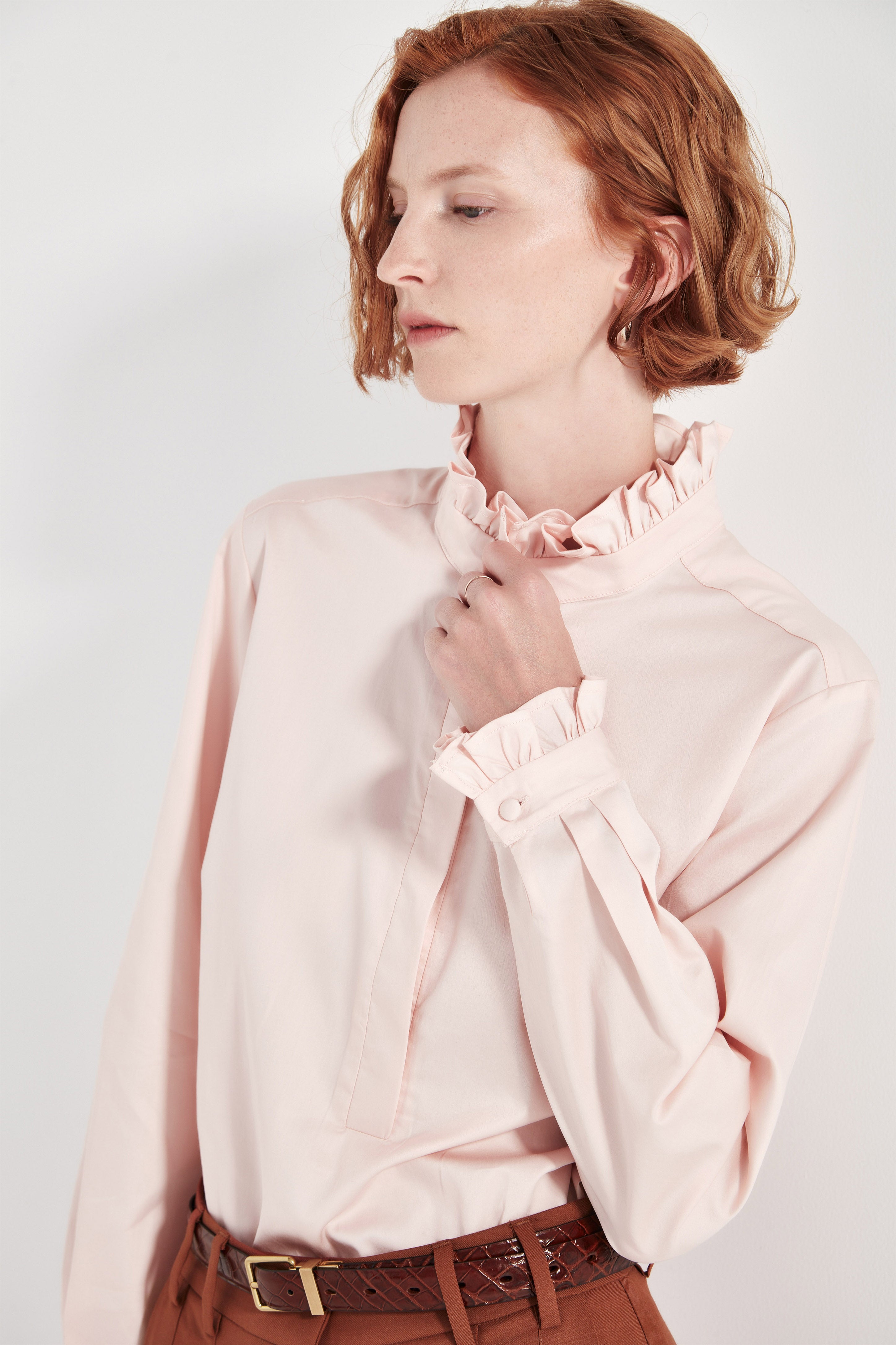 The Byron Blouse in Blush
