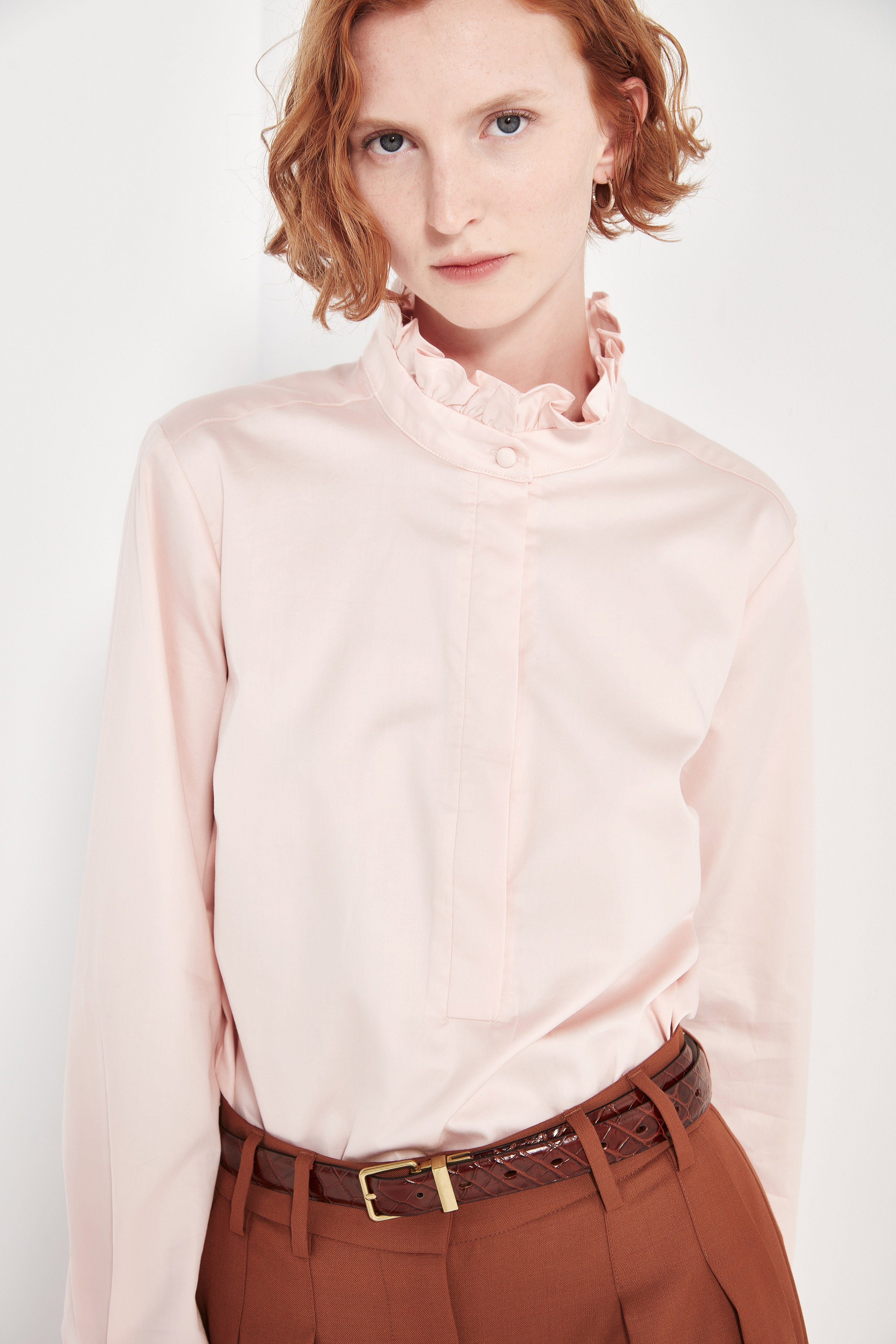 The Byron Blouse in Blush