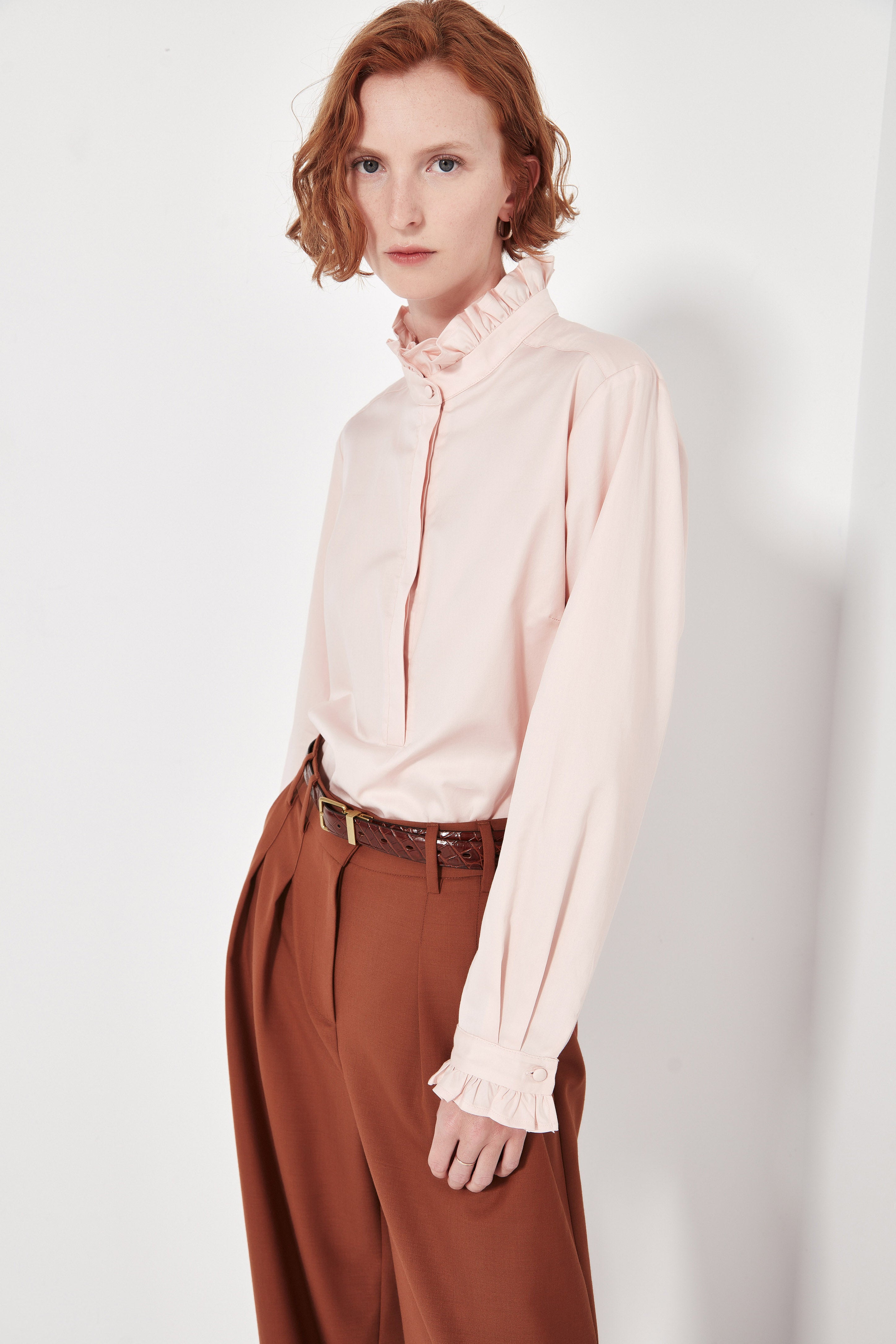 The Byron Blouse in Blush