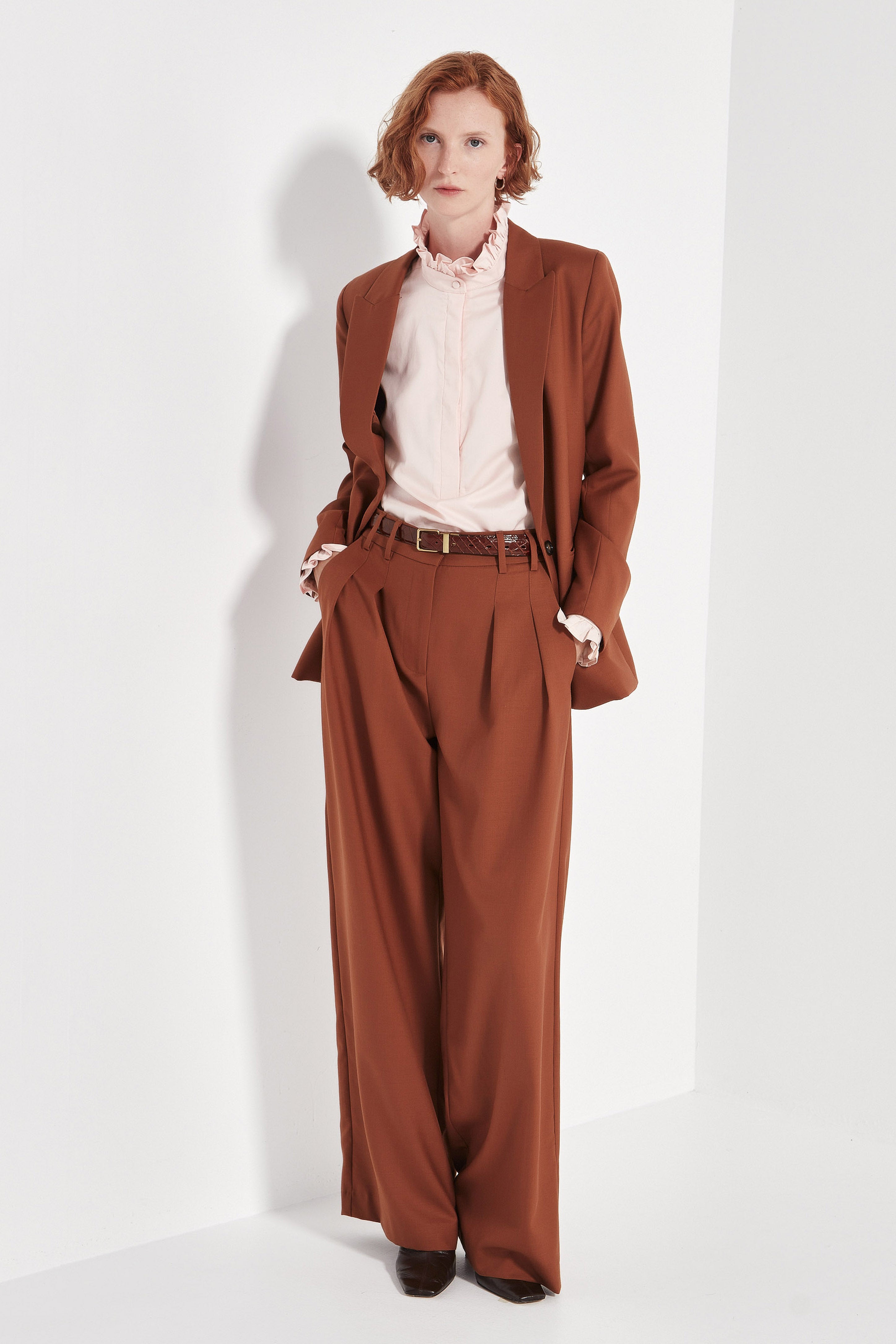 The Oslo Trouser in Brick