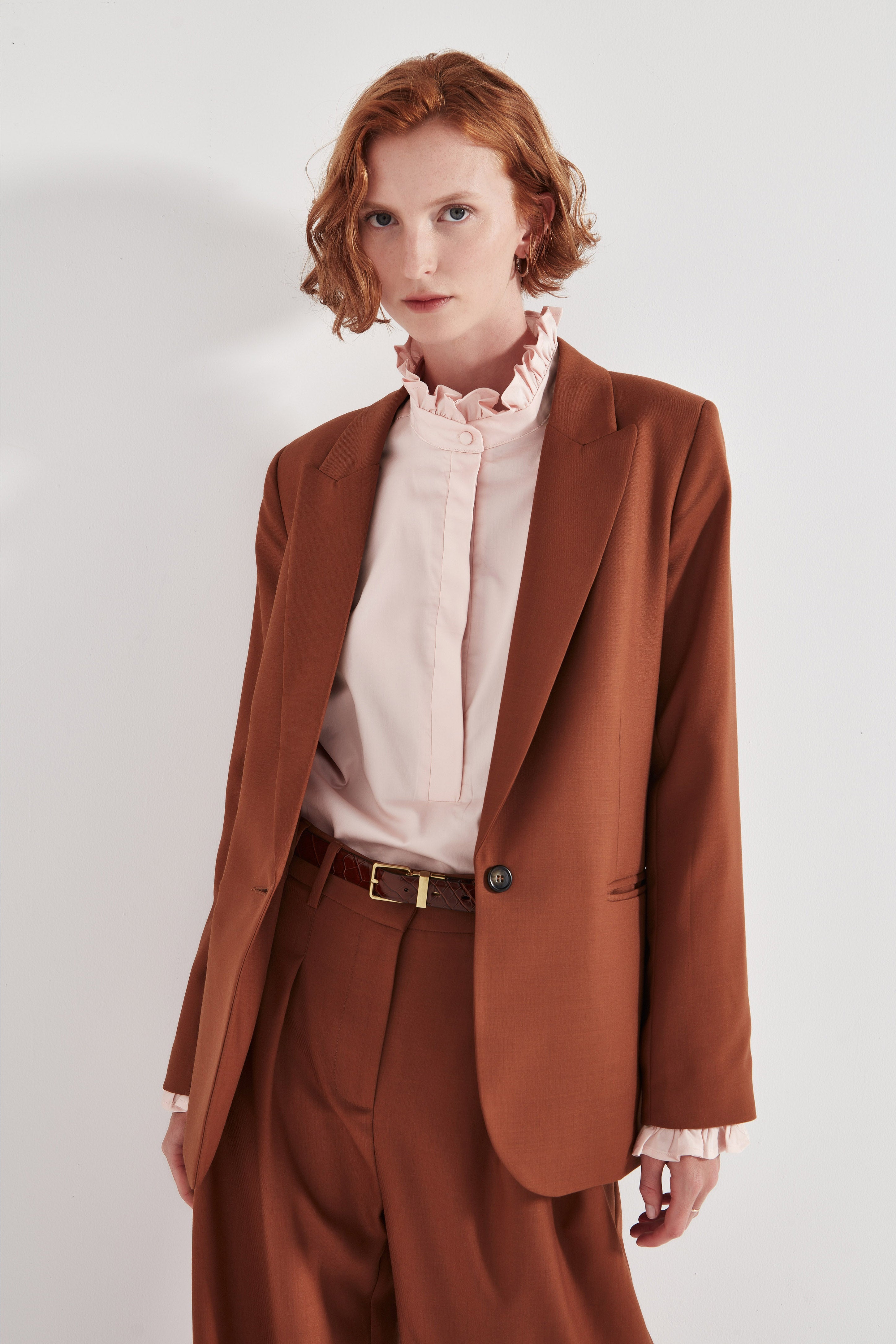 The Byron Blouse in Blush