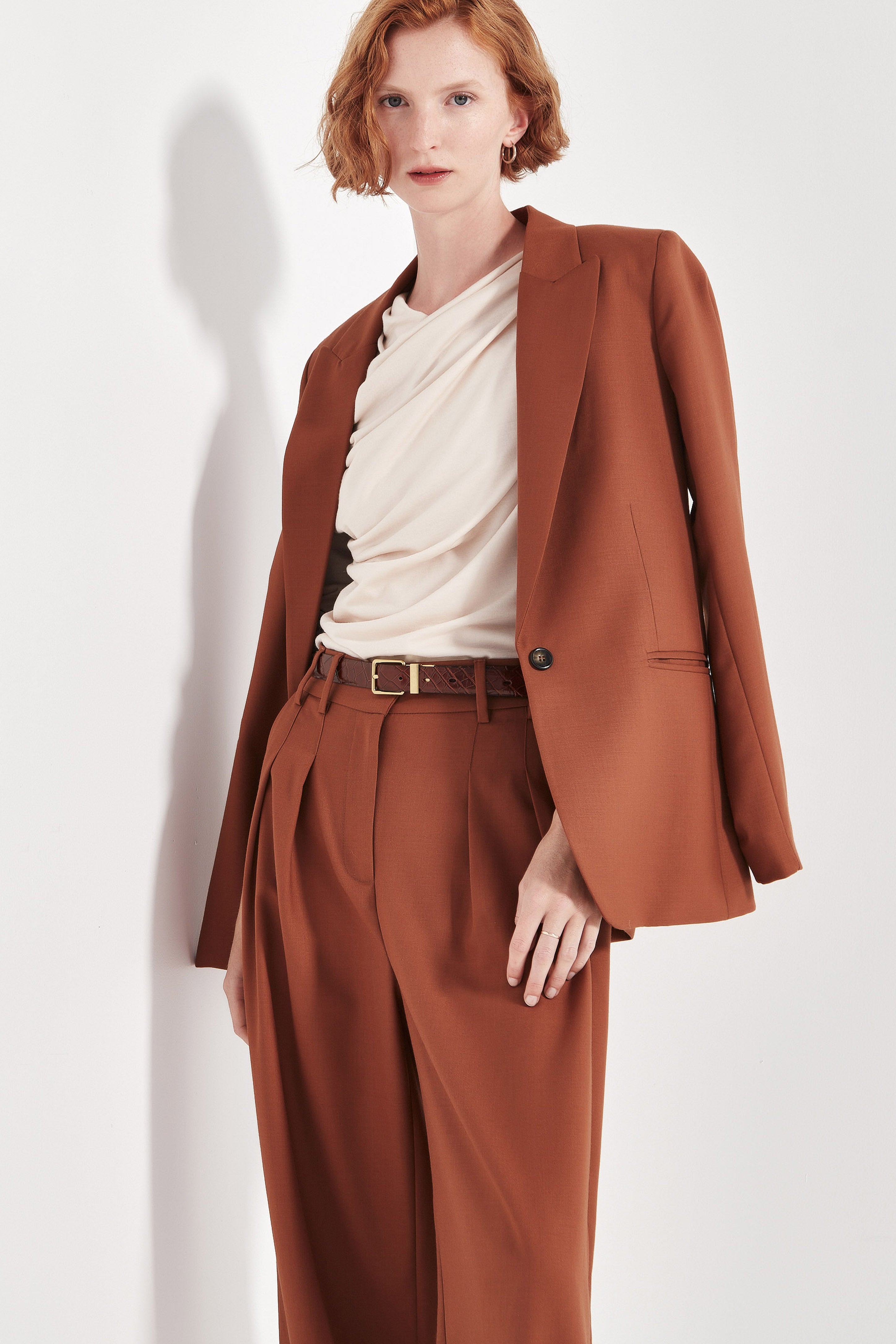 The Oslo Jacket in Brick