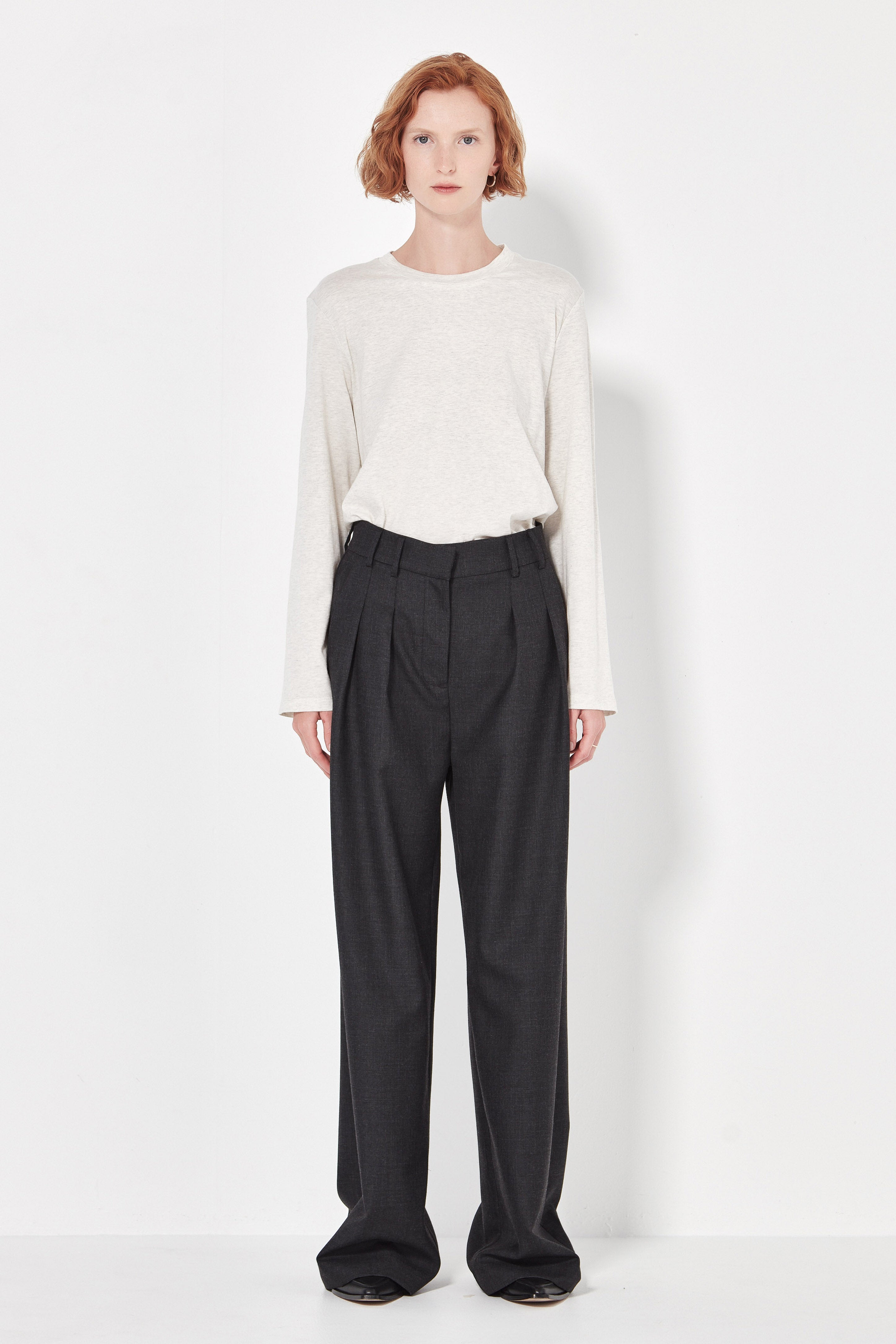 The Matin Top in Ivory Melange
