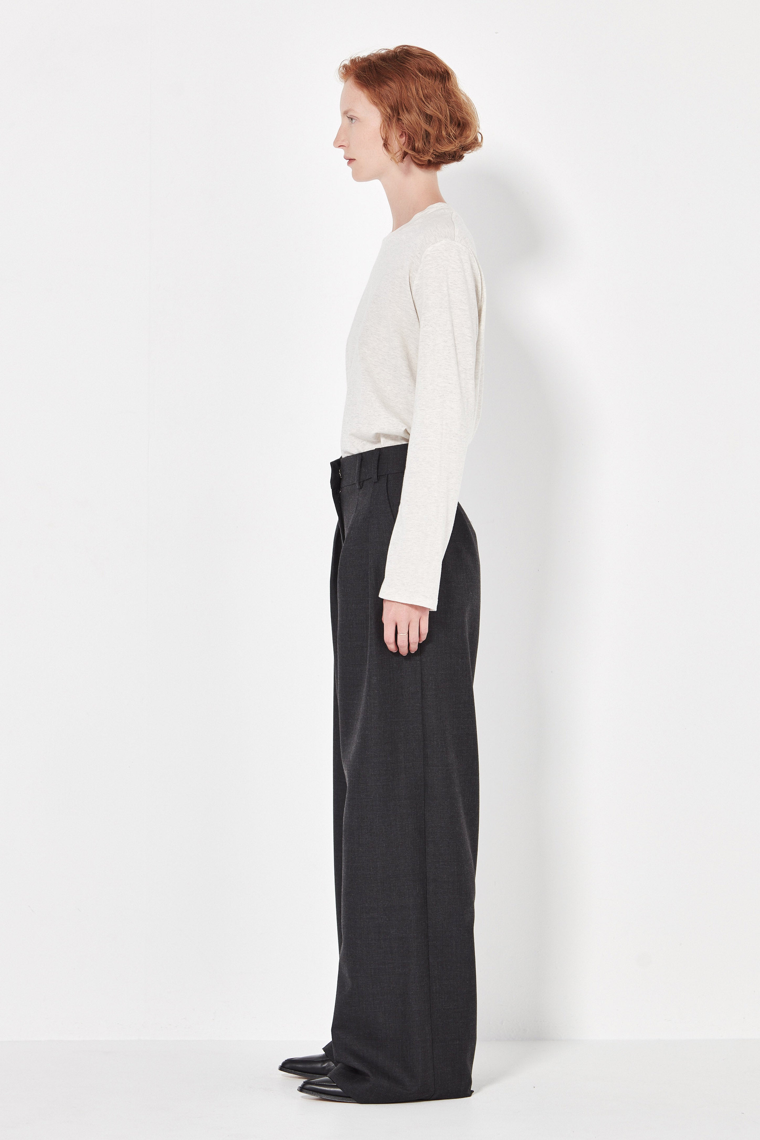 The Matin Top in Ivory Melange