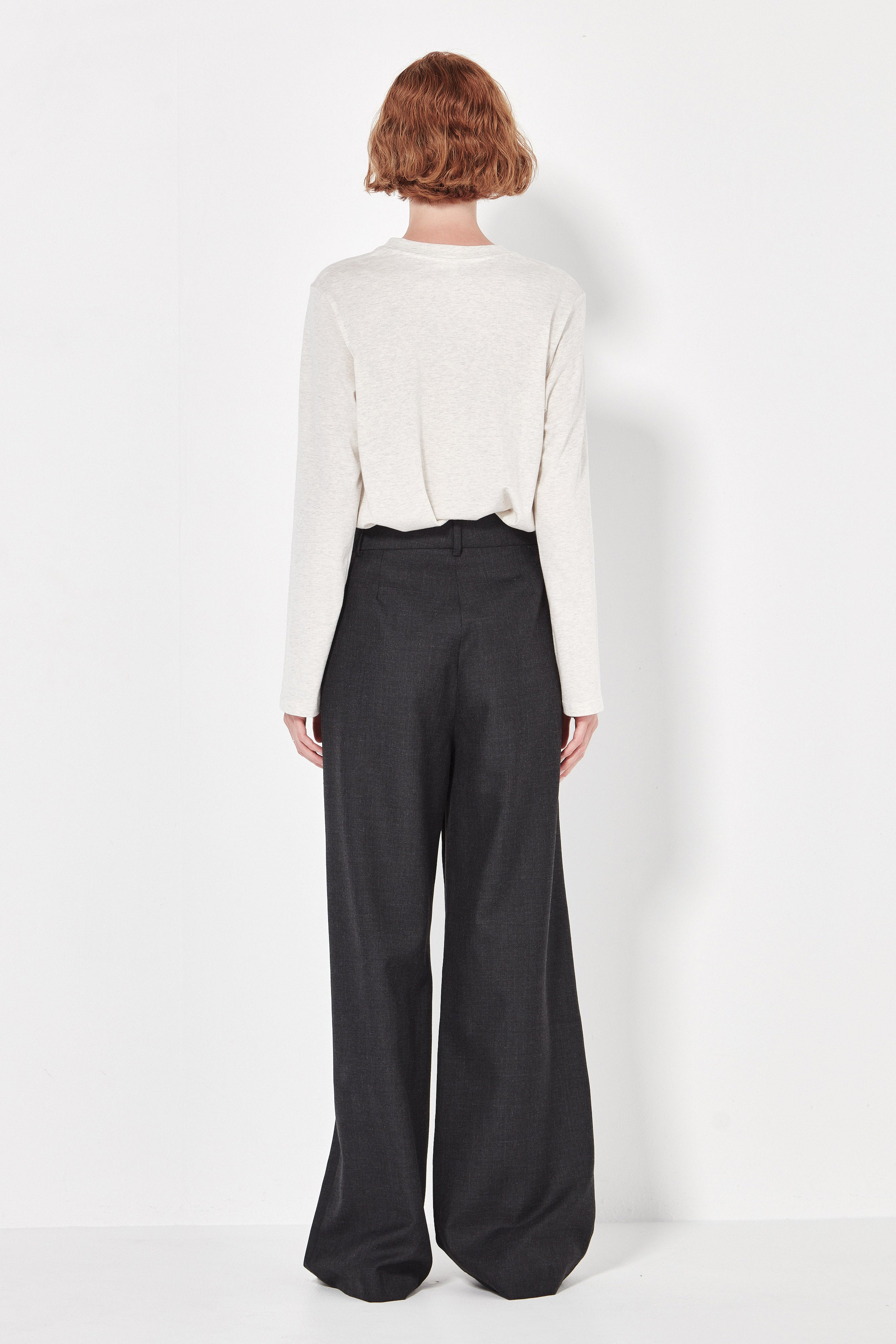 The Matin Top in Ivory Melange