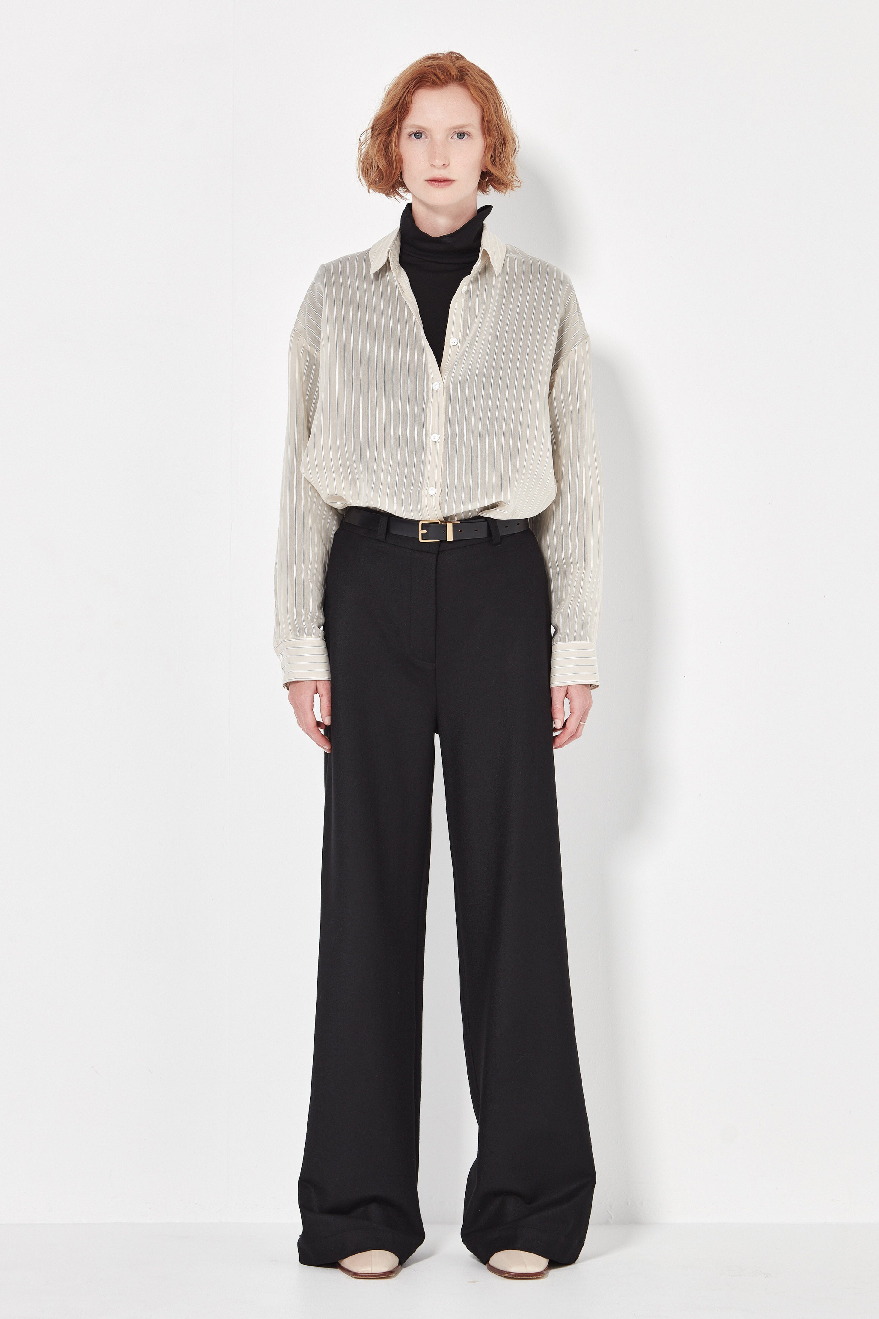 The Baildon Shirt in Organza Stripe