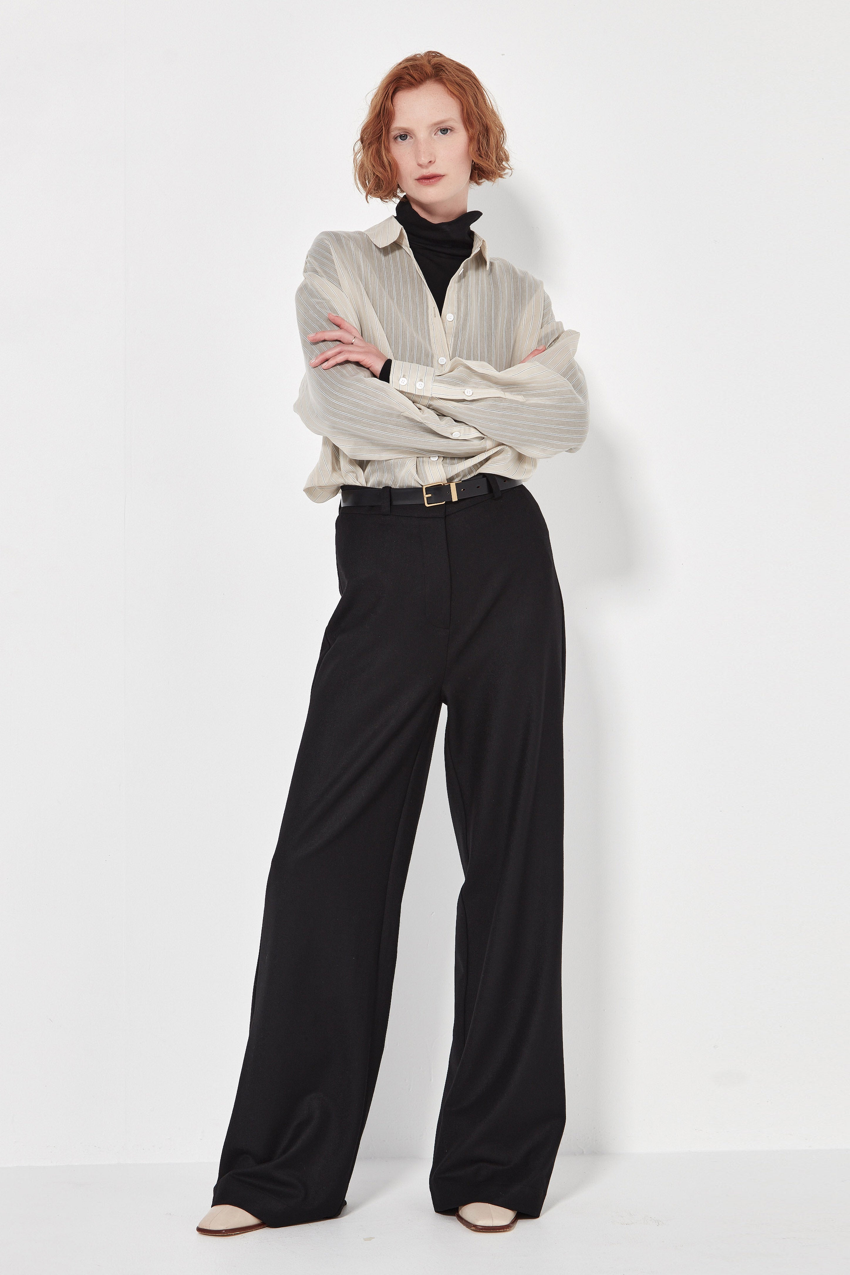The Baildon Shirt in Organza Stripe