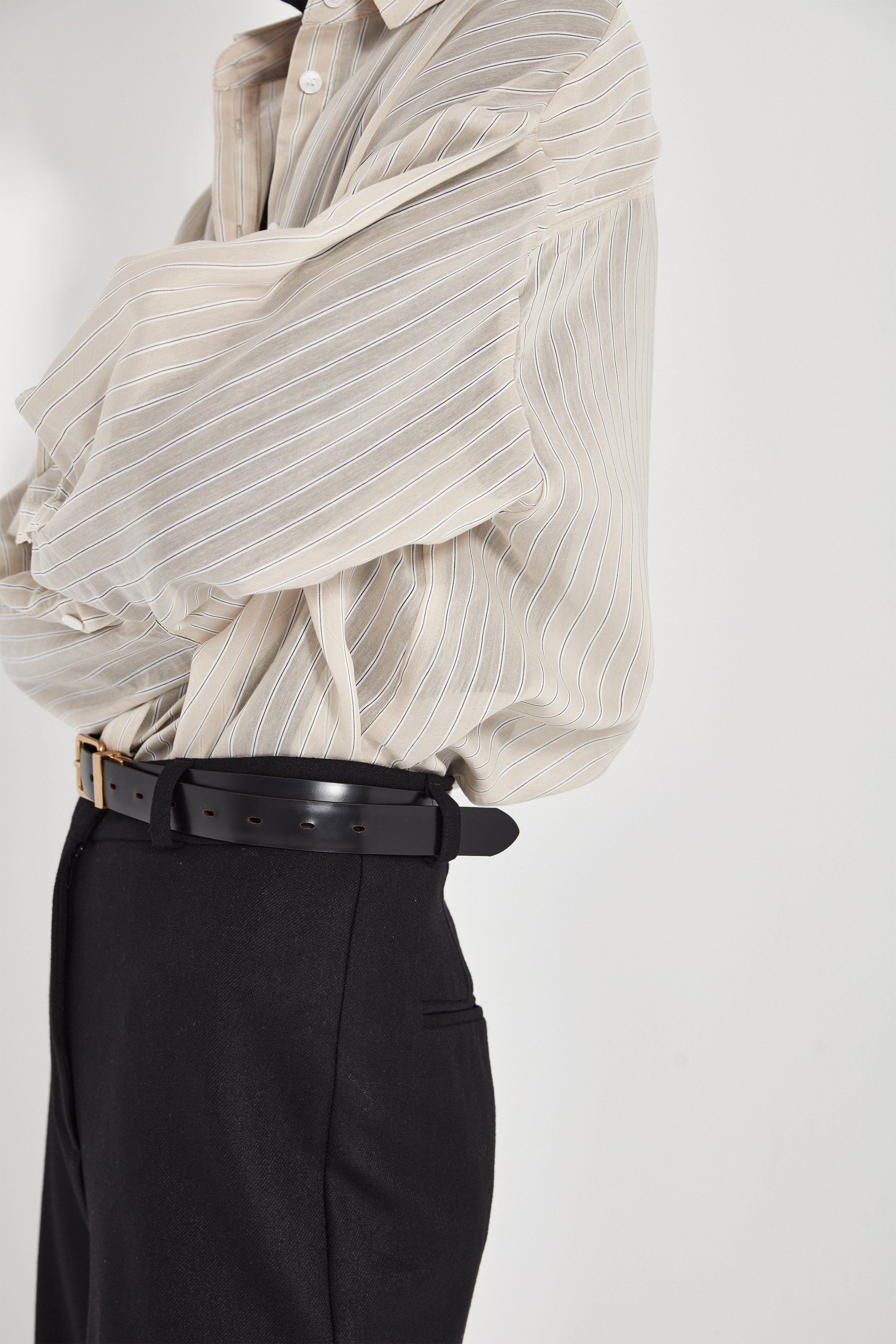 The Baildon Shirt in Organza Stripe