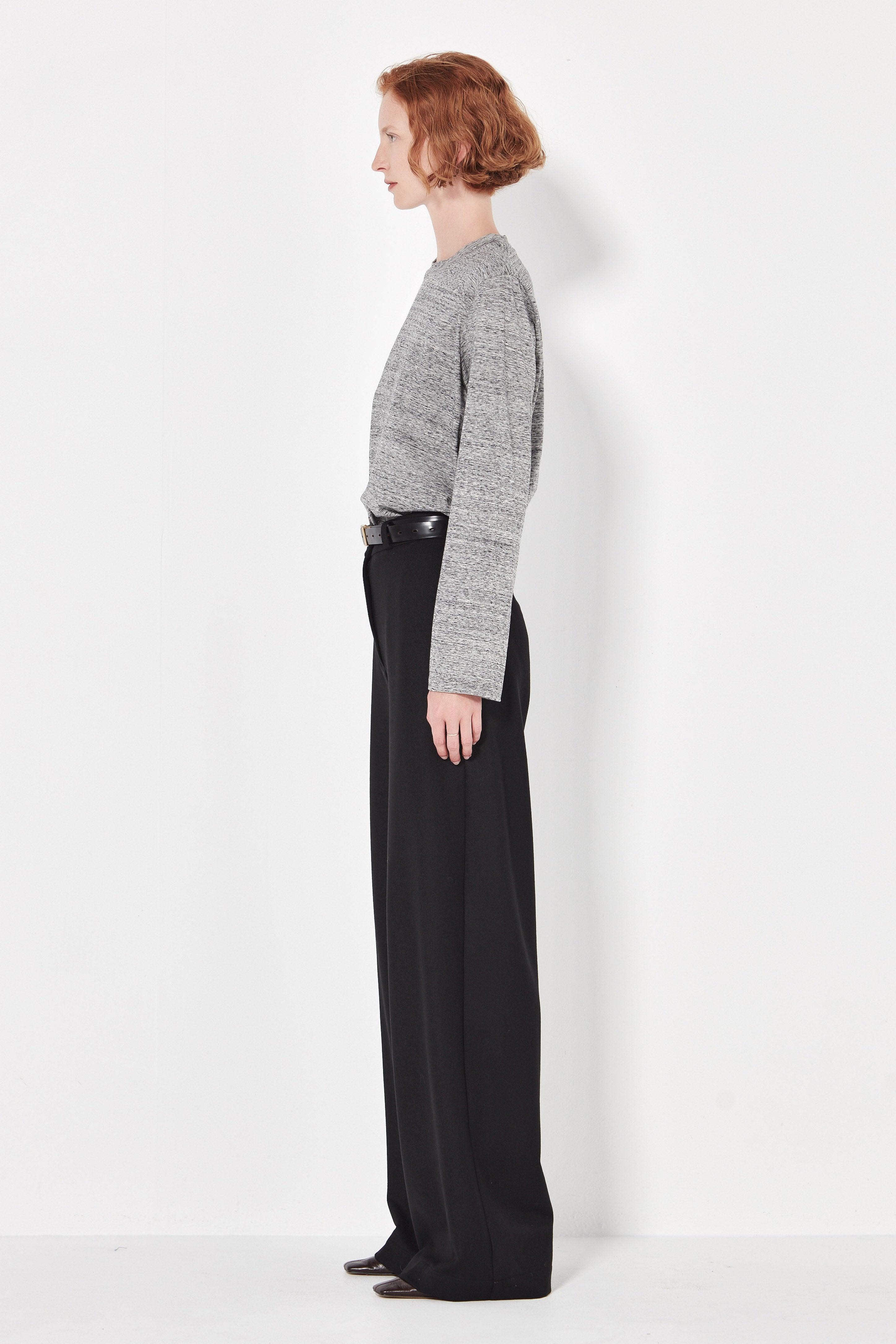 The Matin Top in Charcoal Melange