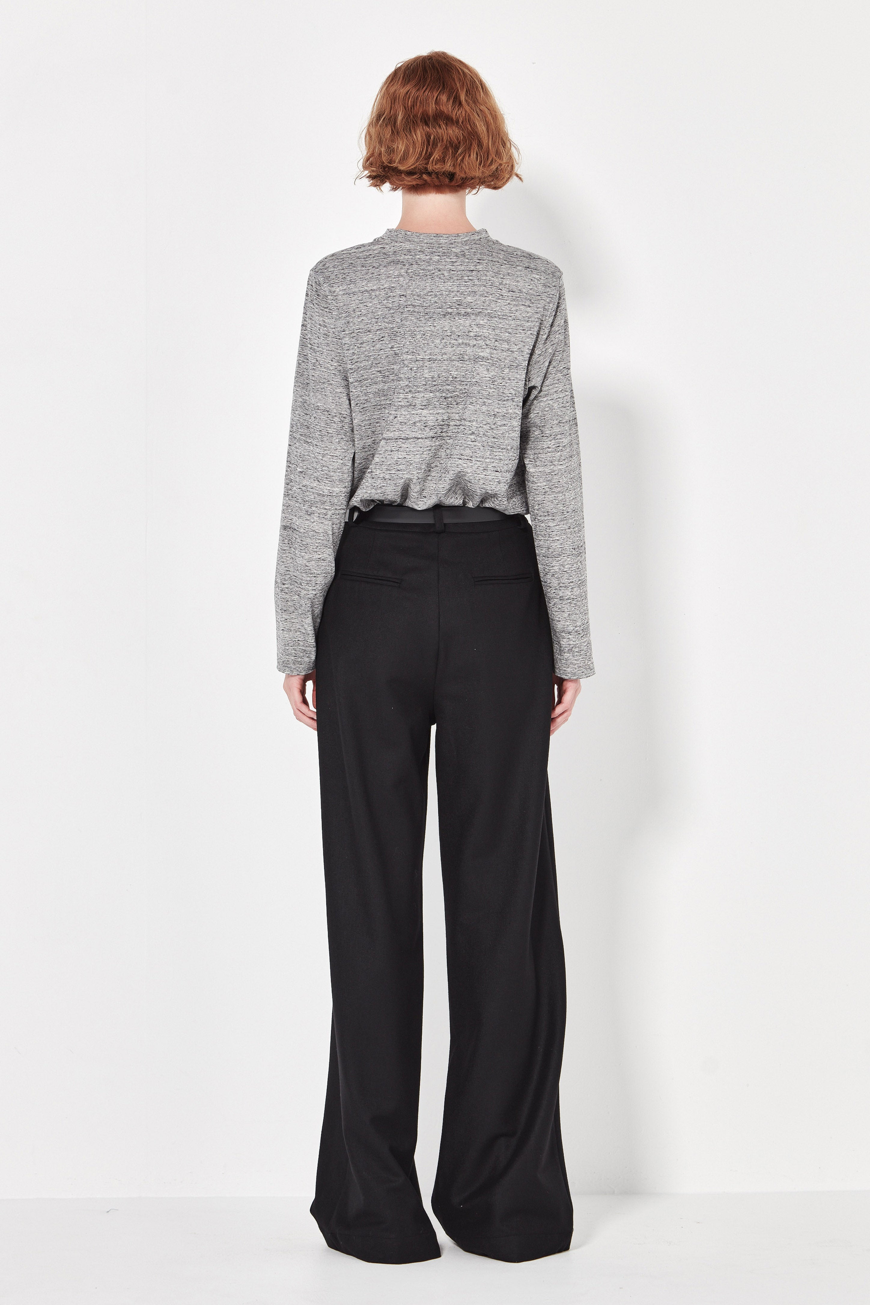 The Matin Top in Charcoal Melange