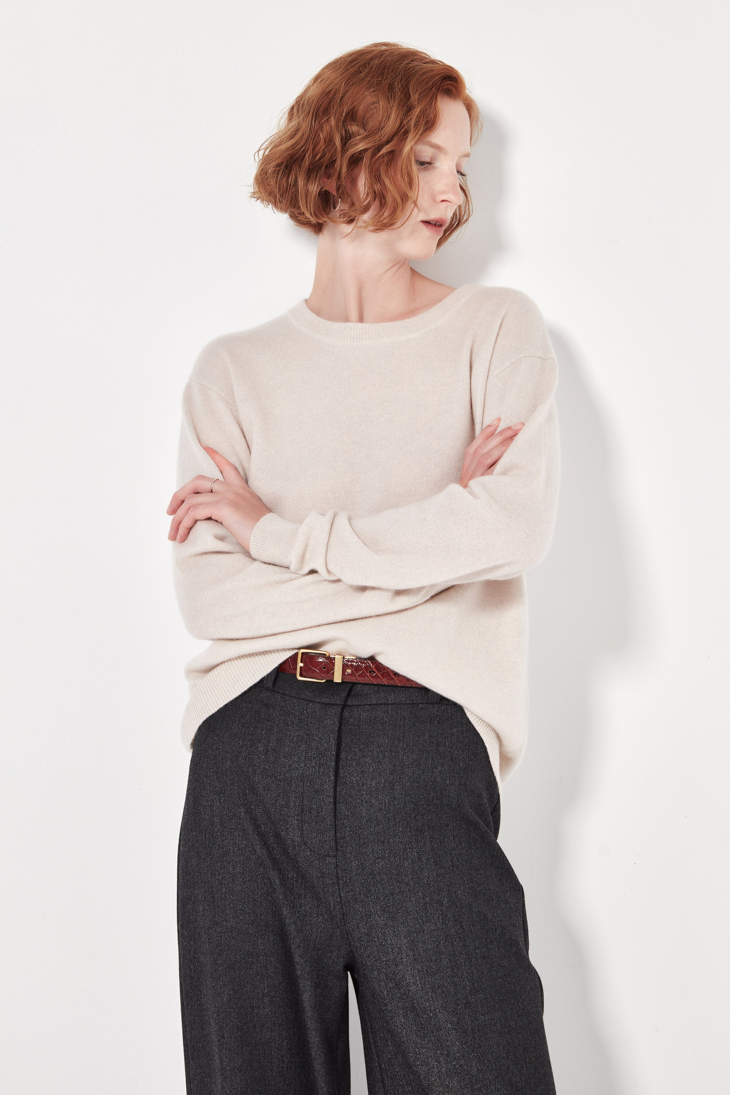 The Cashmere Crew in Powder Melange