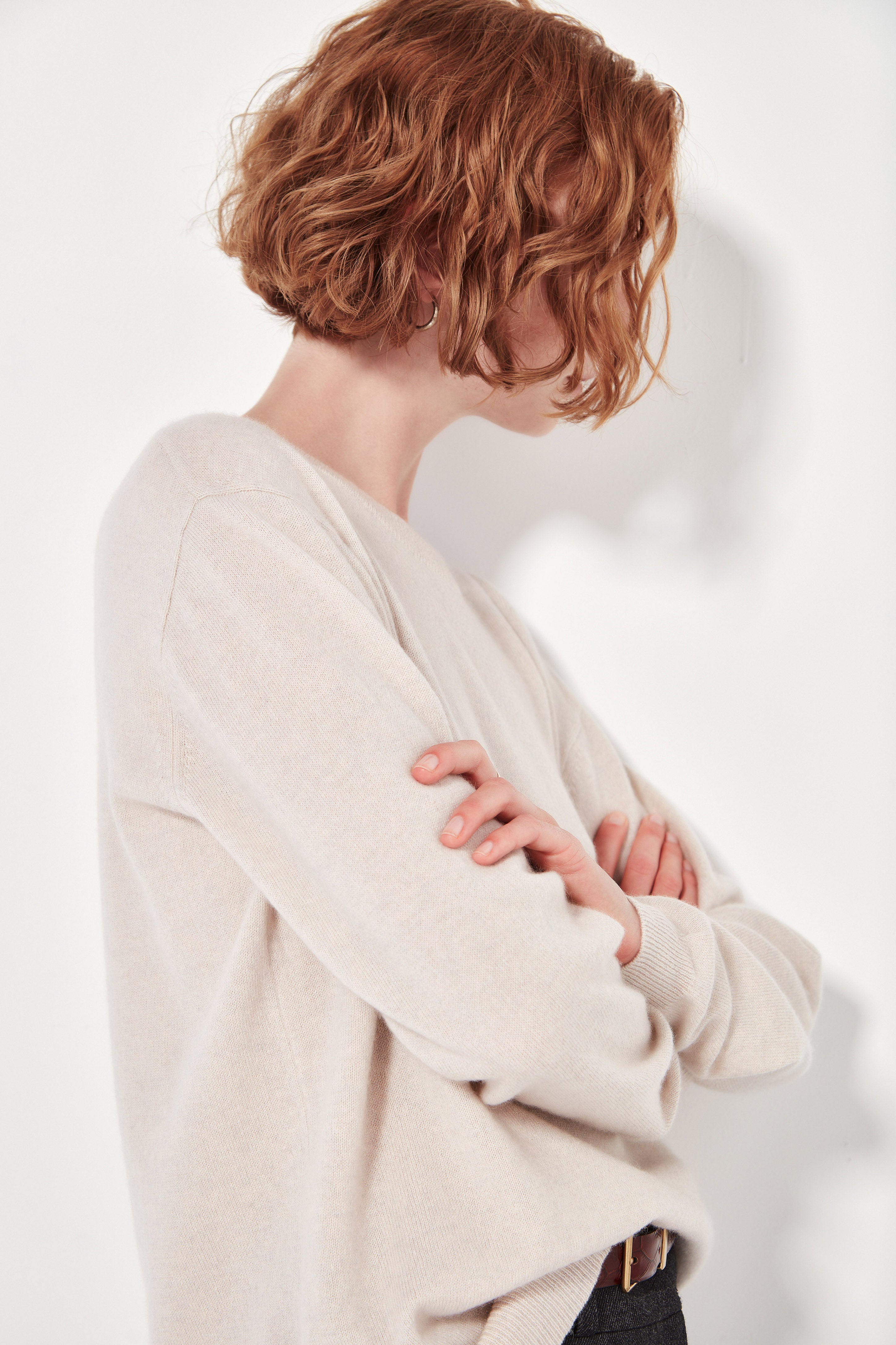 The Cashmere Crew in Powder Melange