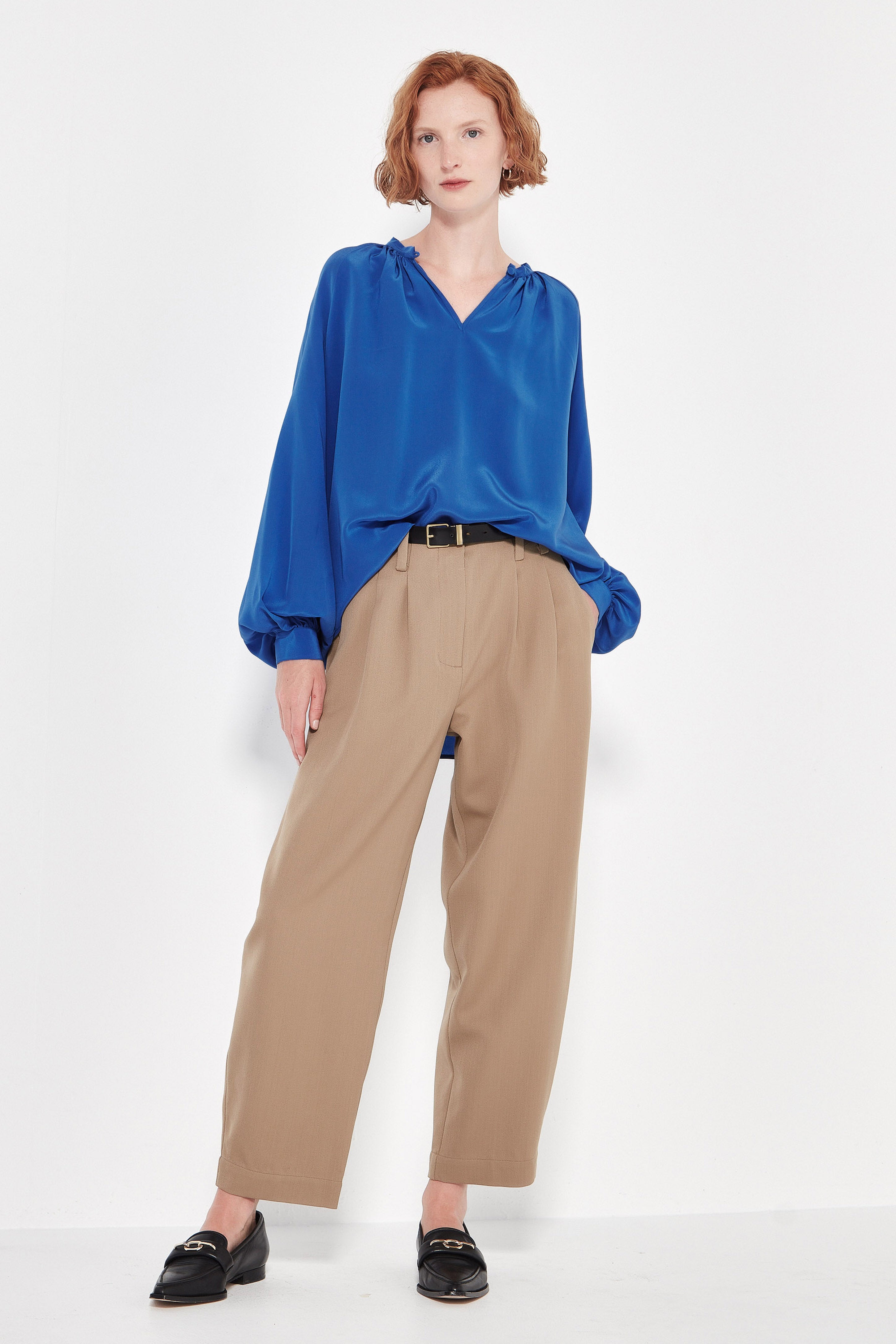The Rothko Blouse in Cobalt Blue