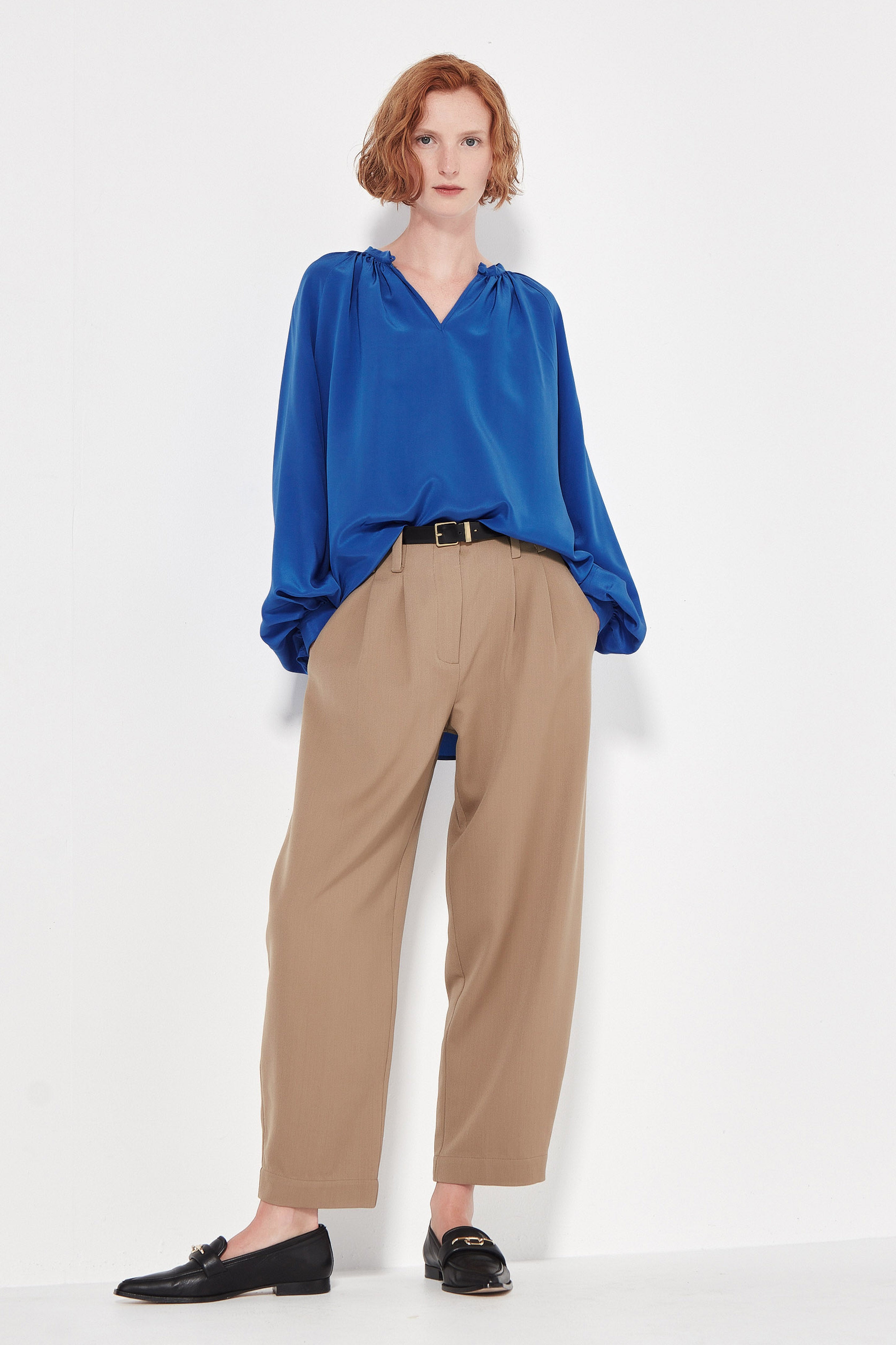 The Rothko Blouse in Cobalt Blue