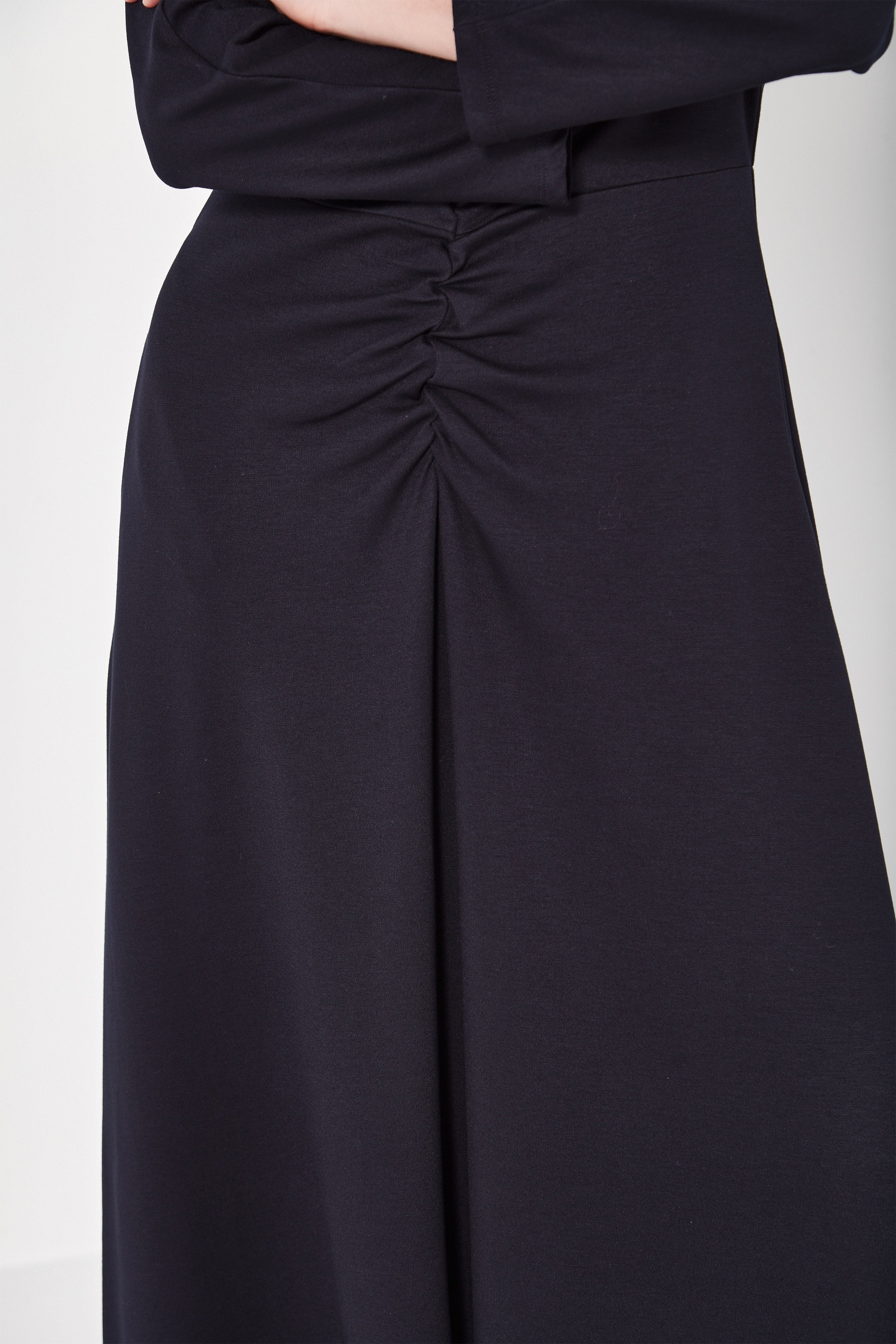 The Long Sleeve Capri Dress in French Navy