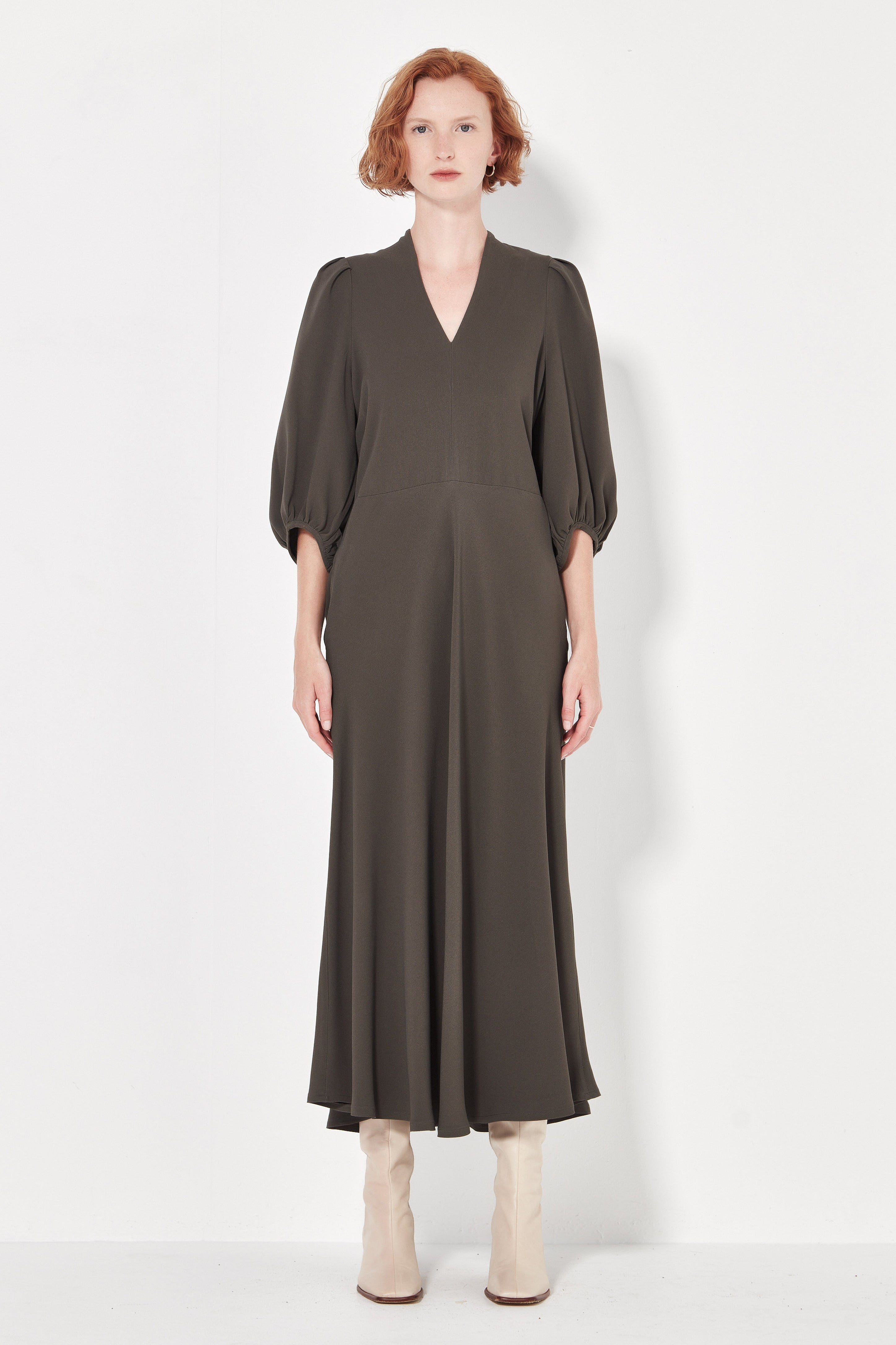 The Swinton Dress in Slate