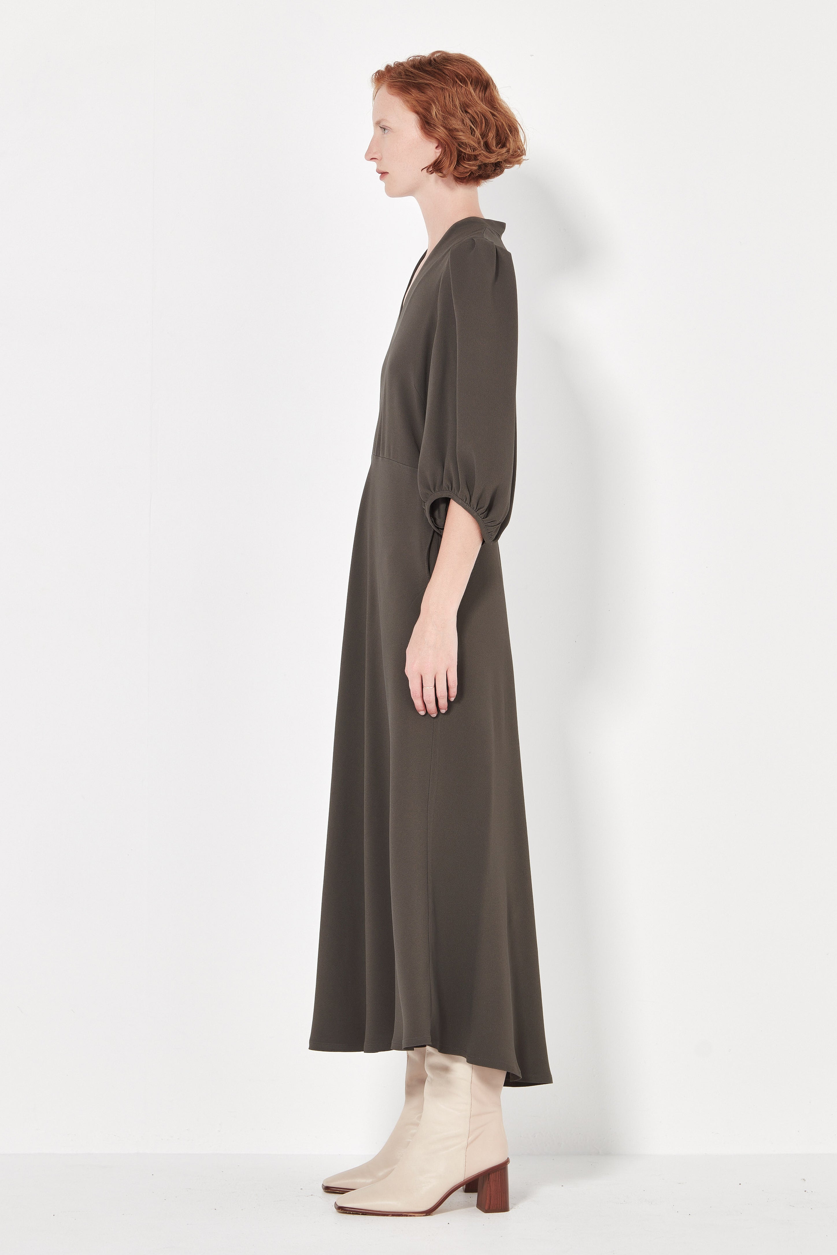The Swinton Dress in Slate