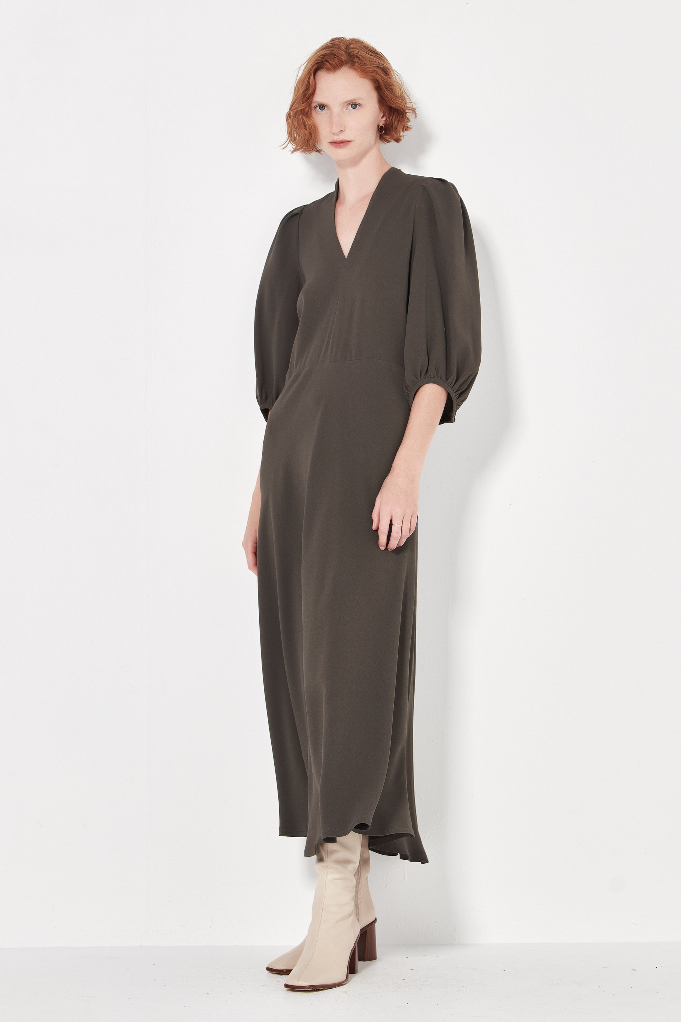 The Swinton Dress in Slate