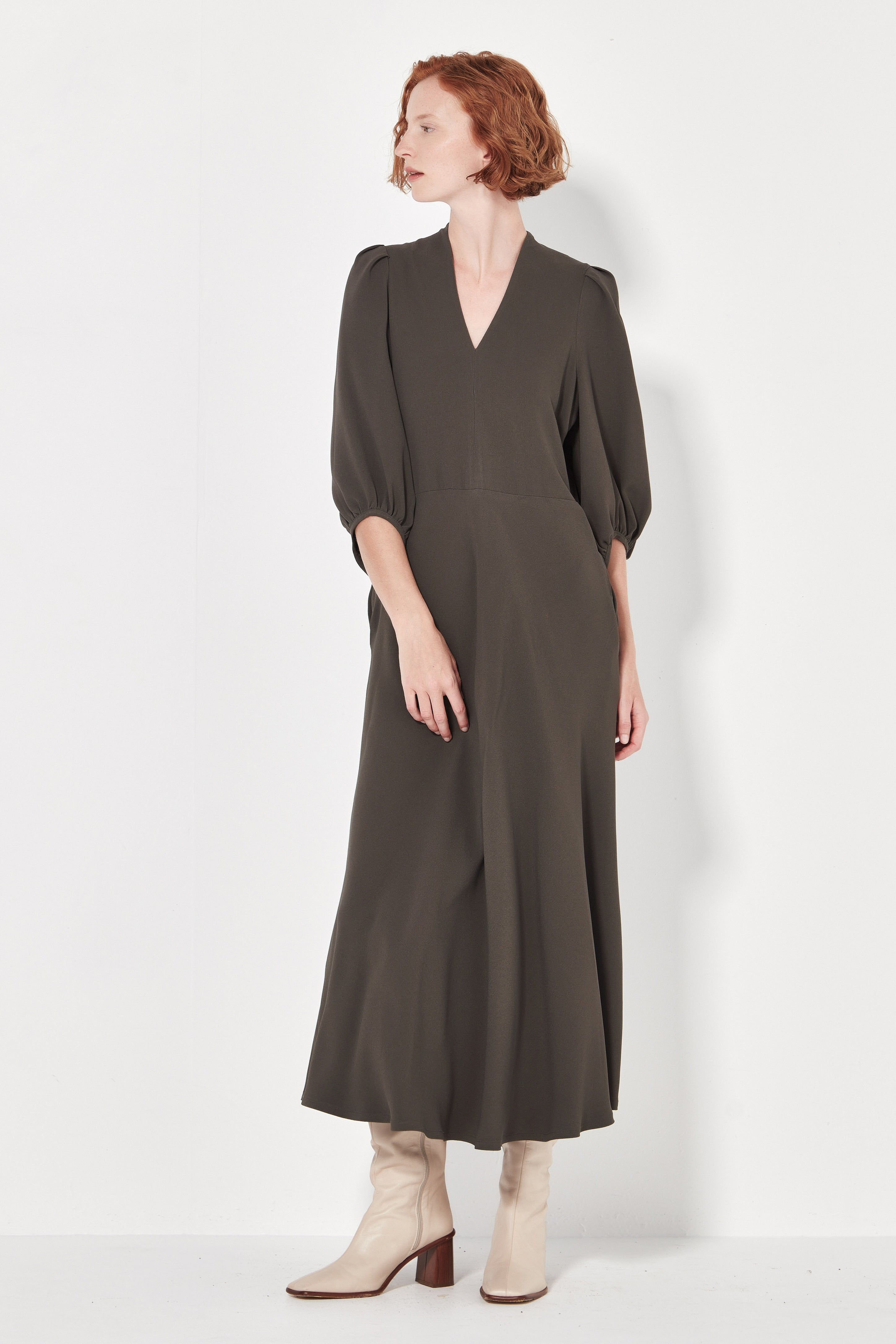 The Swinton Dress in Slate