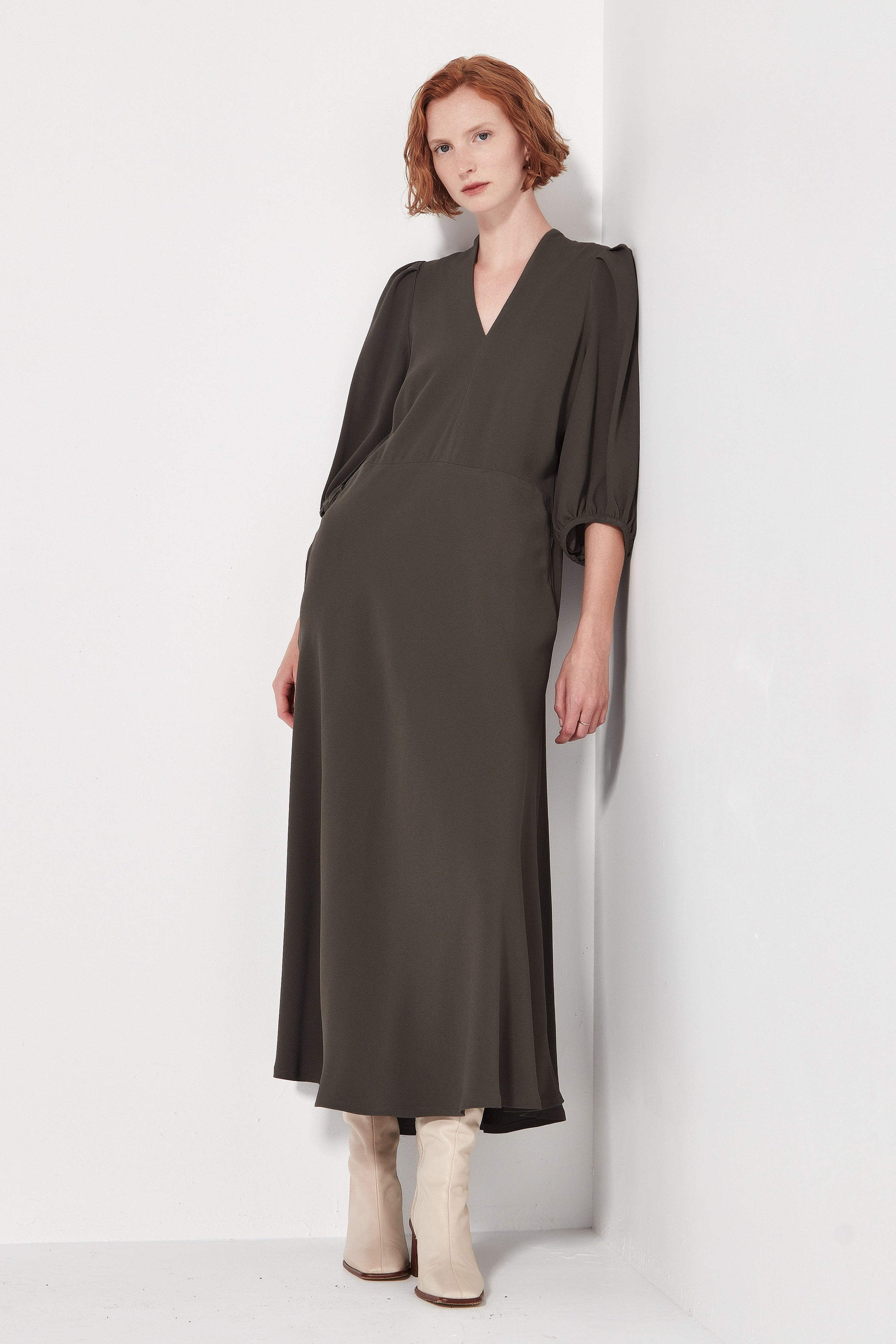 The Swinton Dress in Slate
