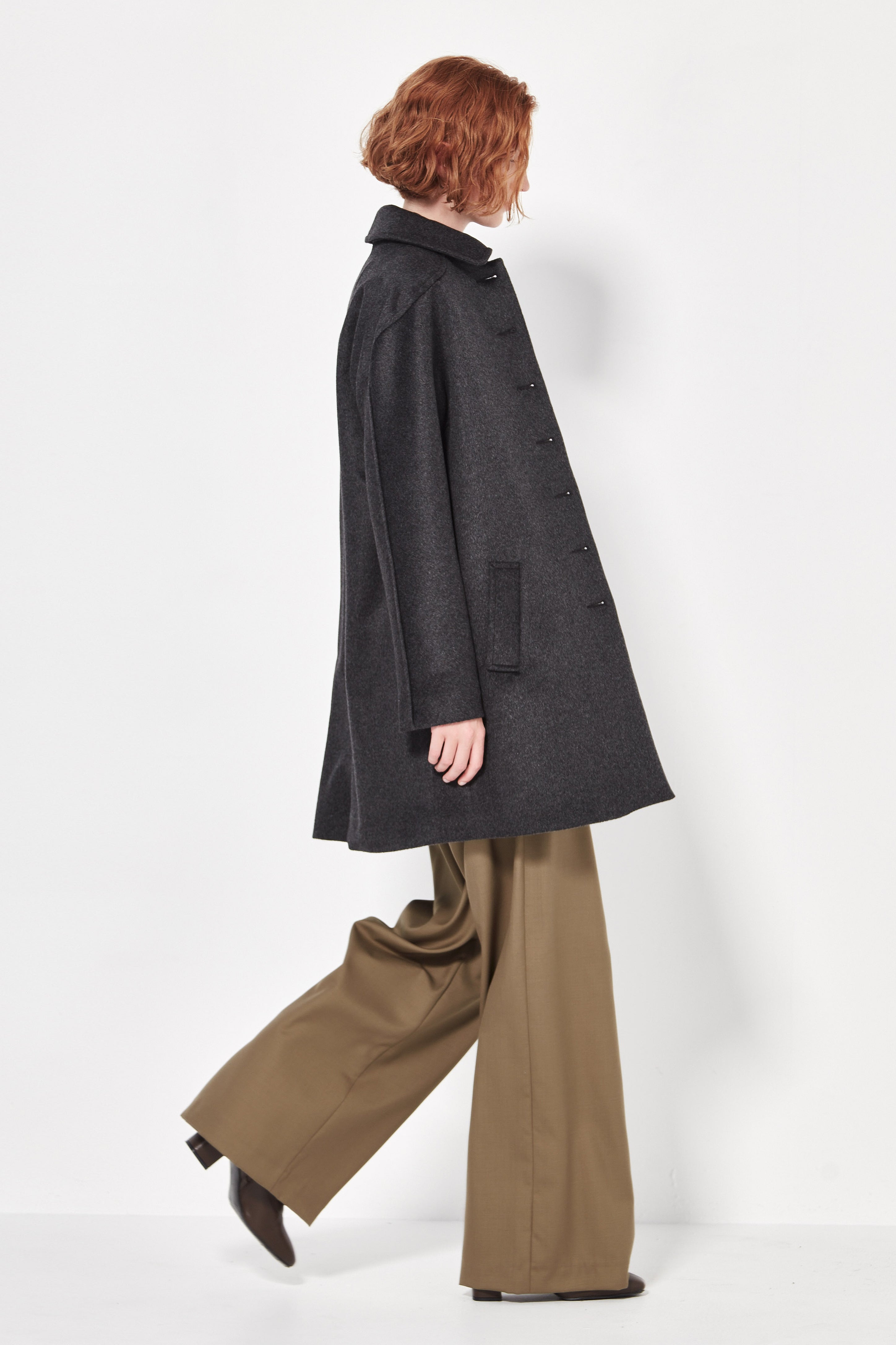 The Pallenburg Coat in Charcoal