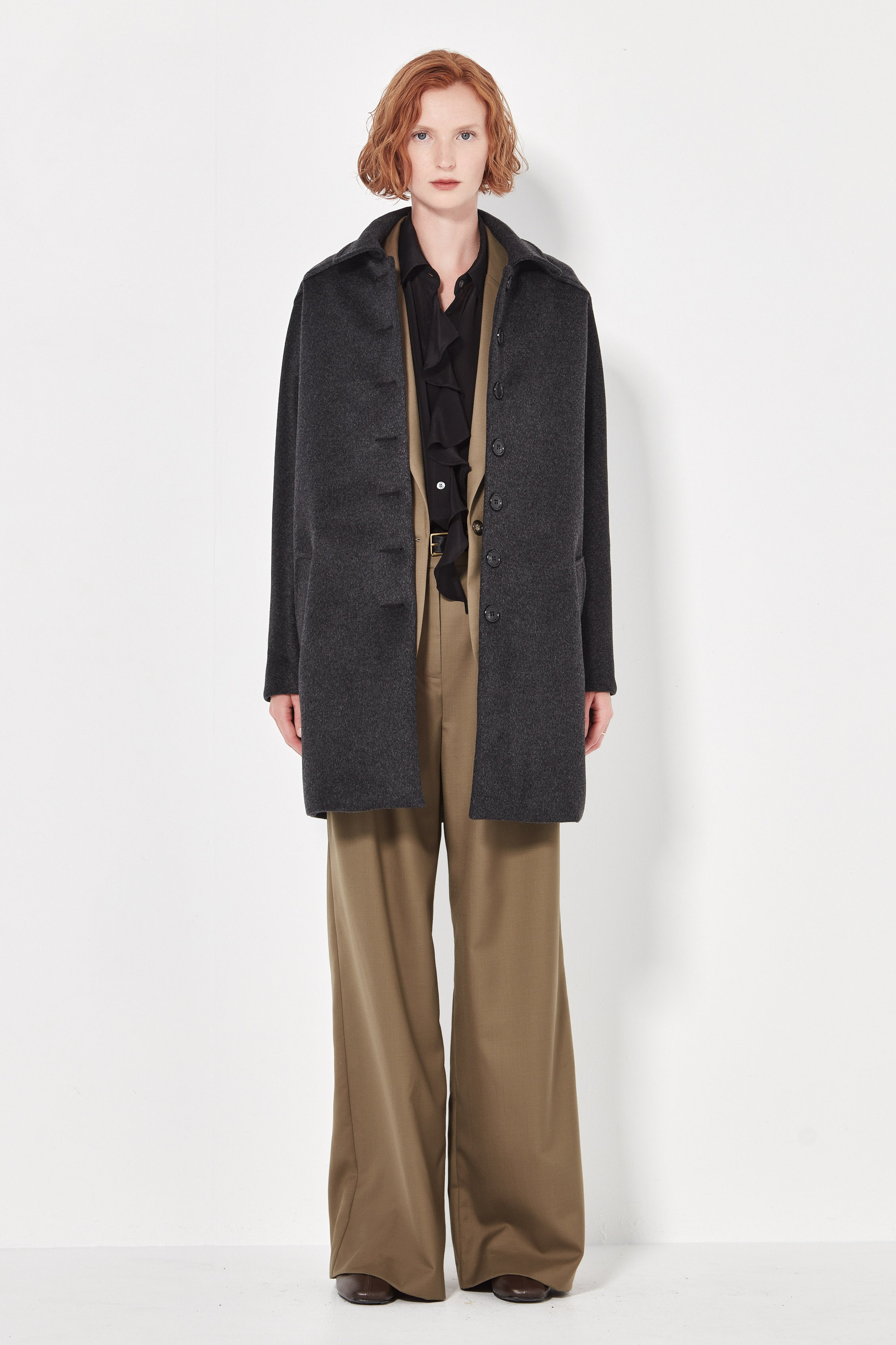 The Pallenburg Coat in Charcoal