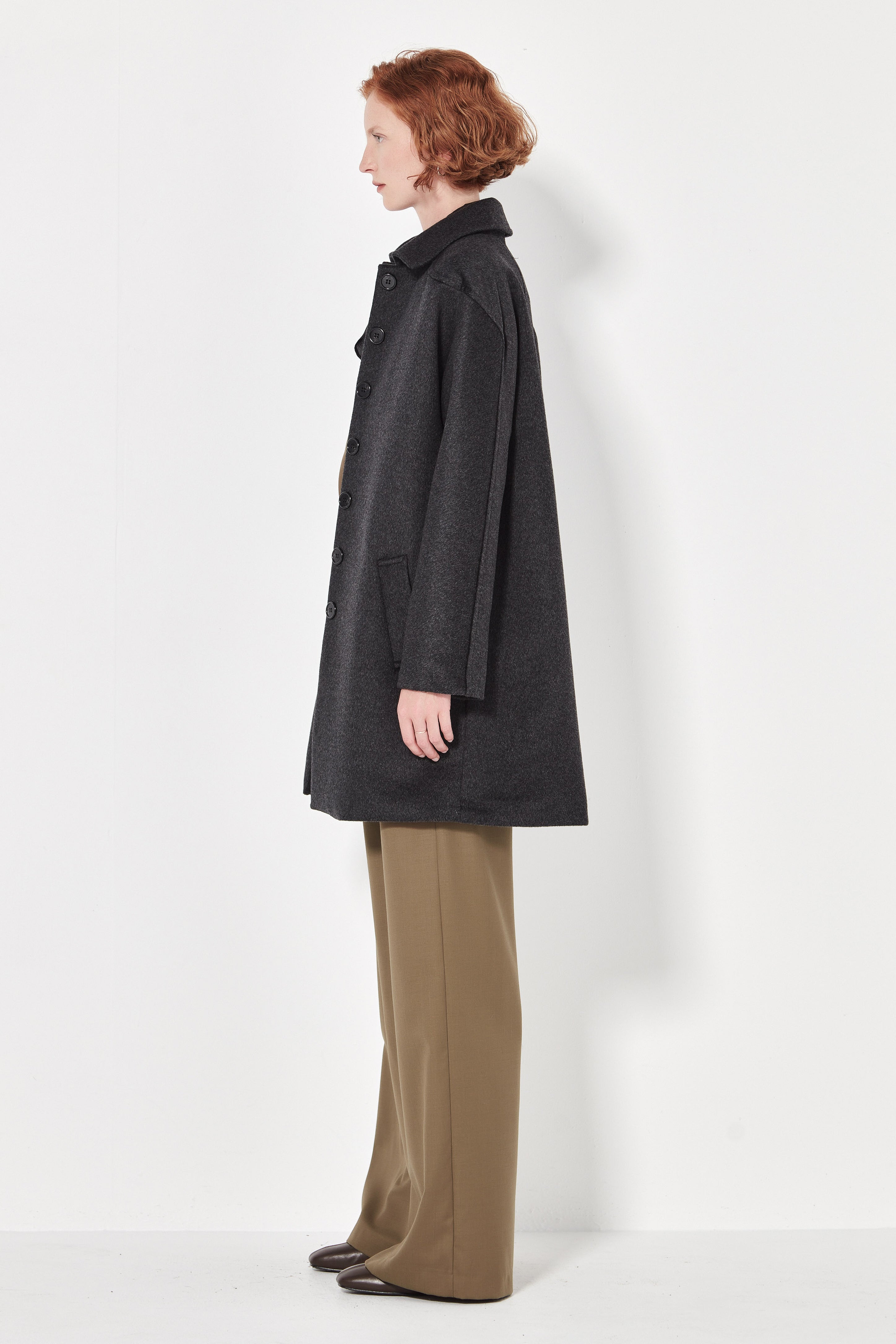 The Pallenburg Coat in Charcoal