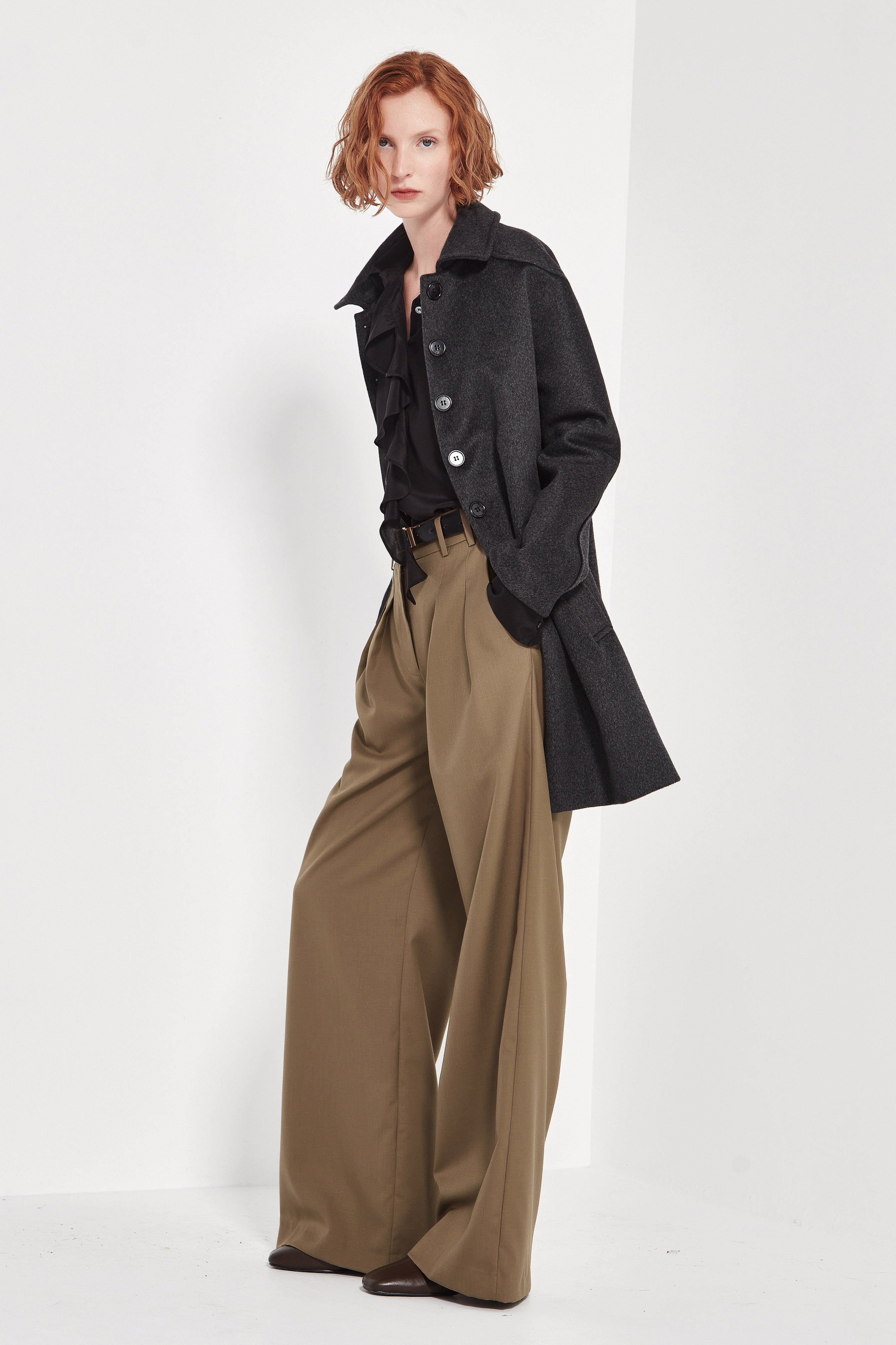 The Pallenburg Coat in Charcoal