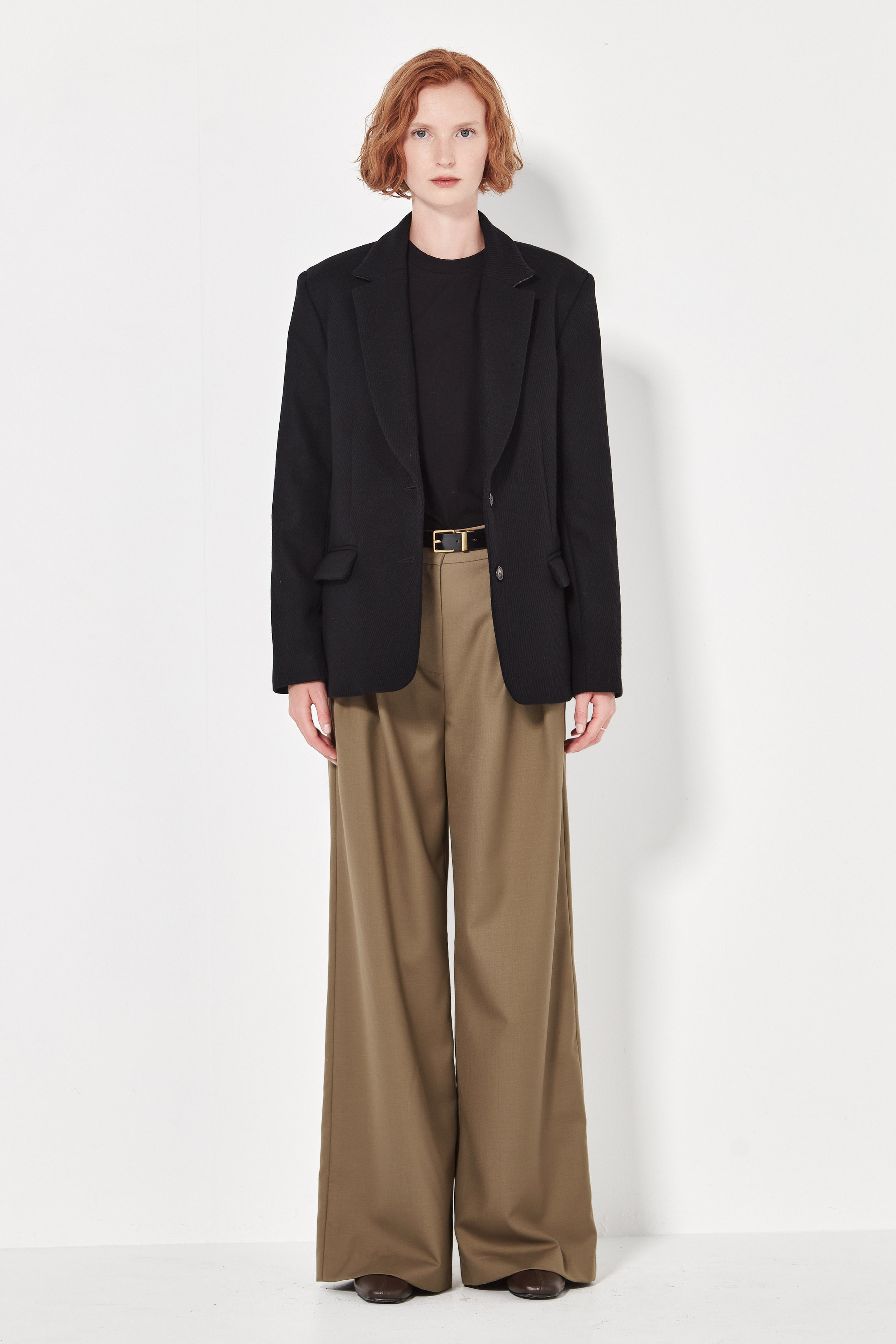 The Alida Jacket in Black Cavalry Twill