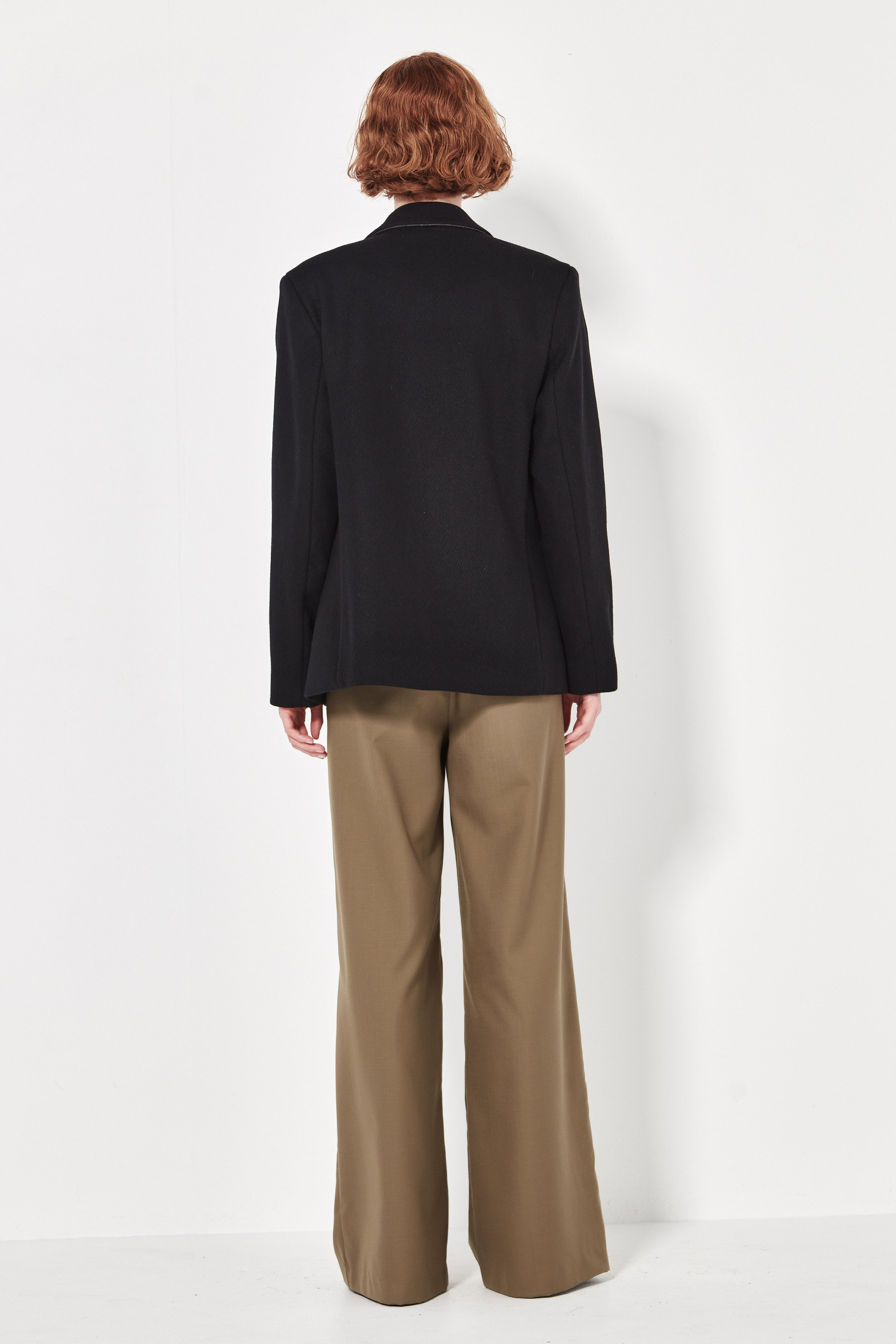 The Alida Jacket in Black Cavalry Twill