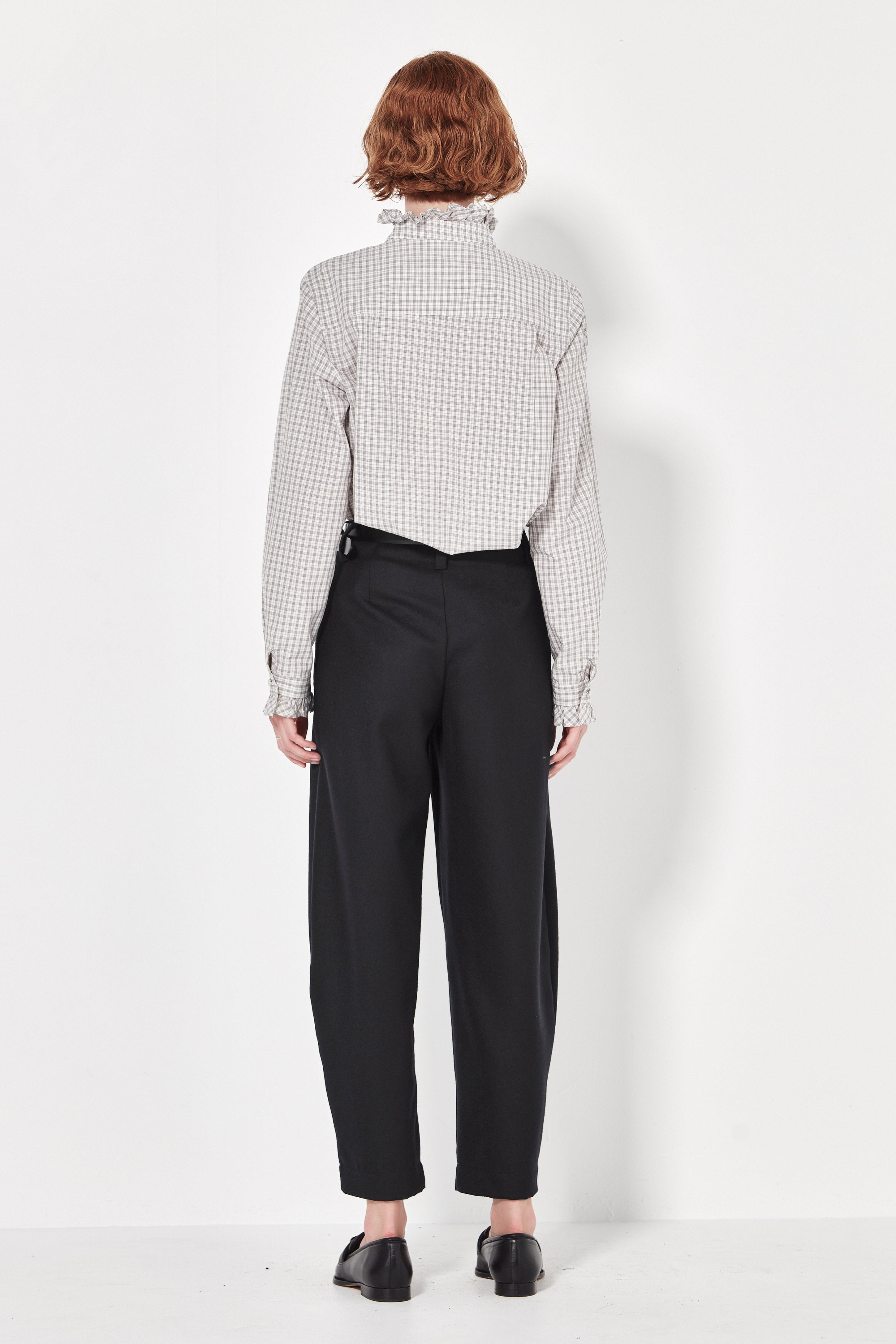 The Byron Blouse in Natural Check