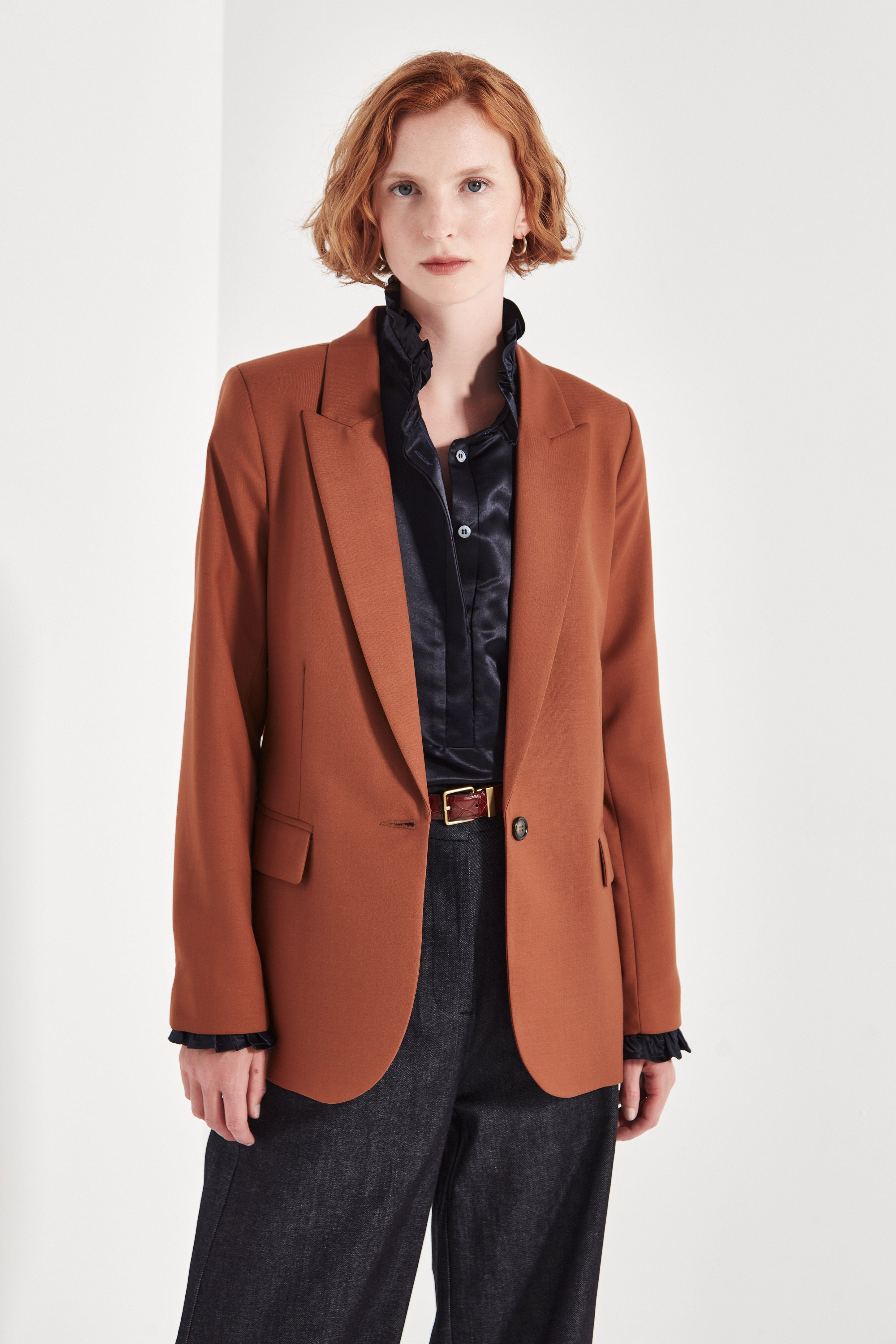 The Oslo Jacket in Brick