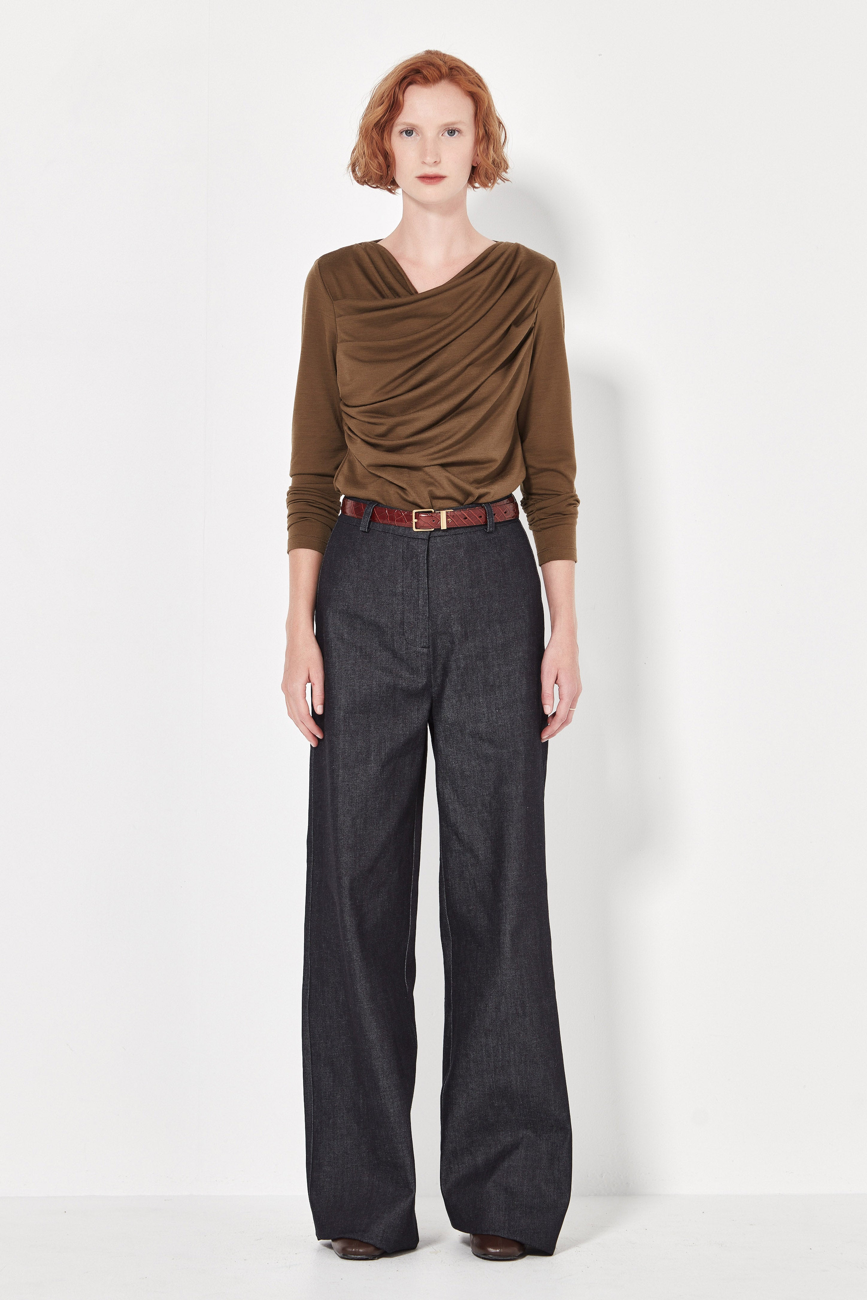 The Kafka Top in Olive