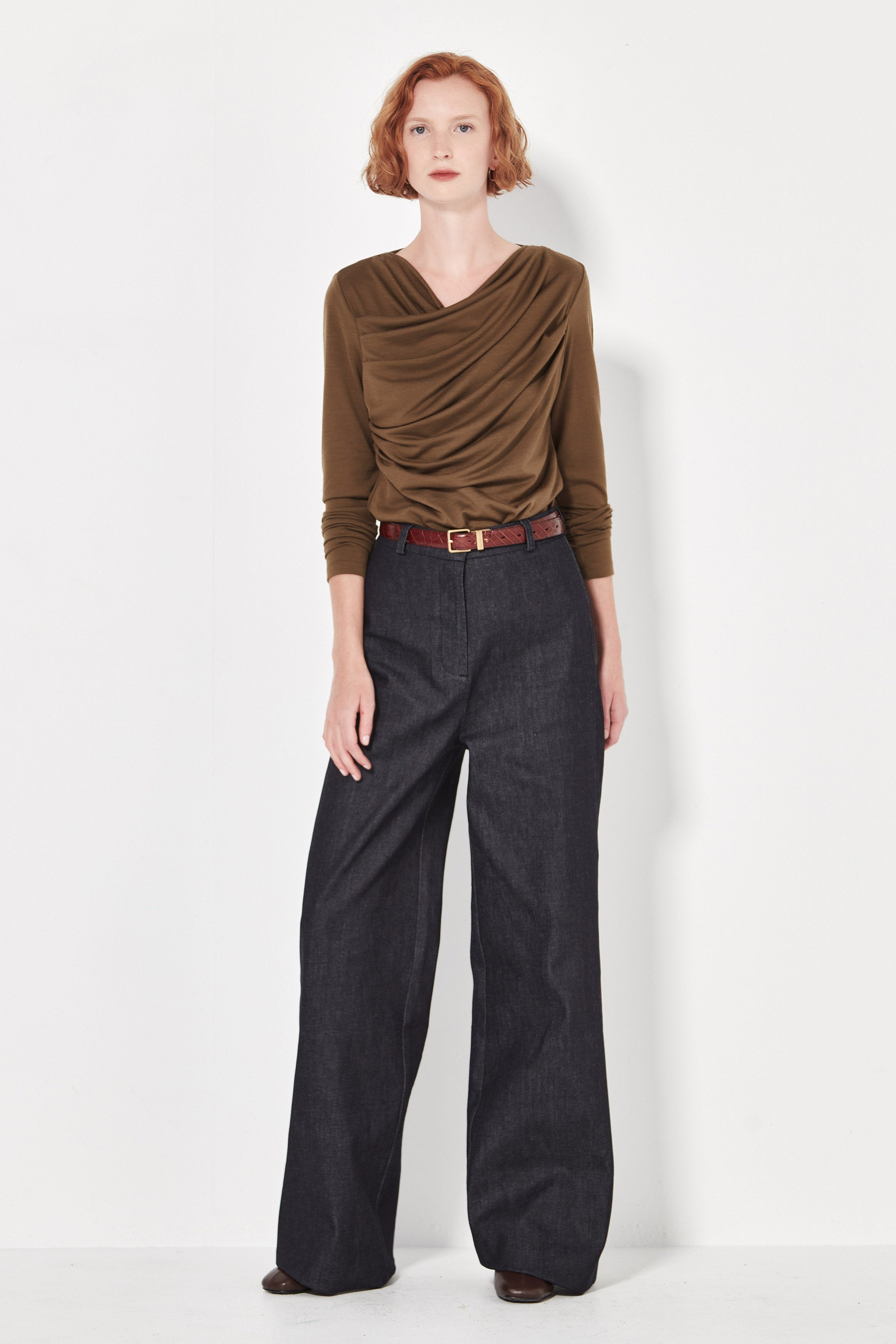 The Kafka Top in Olive