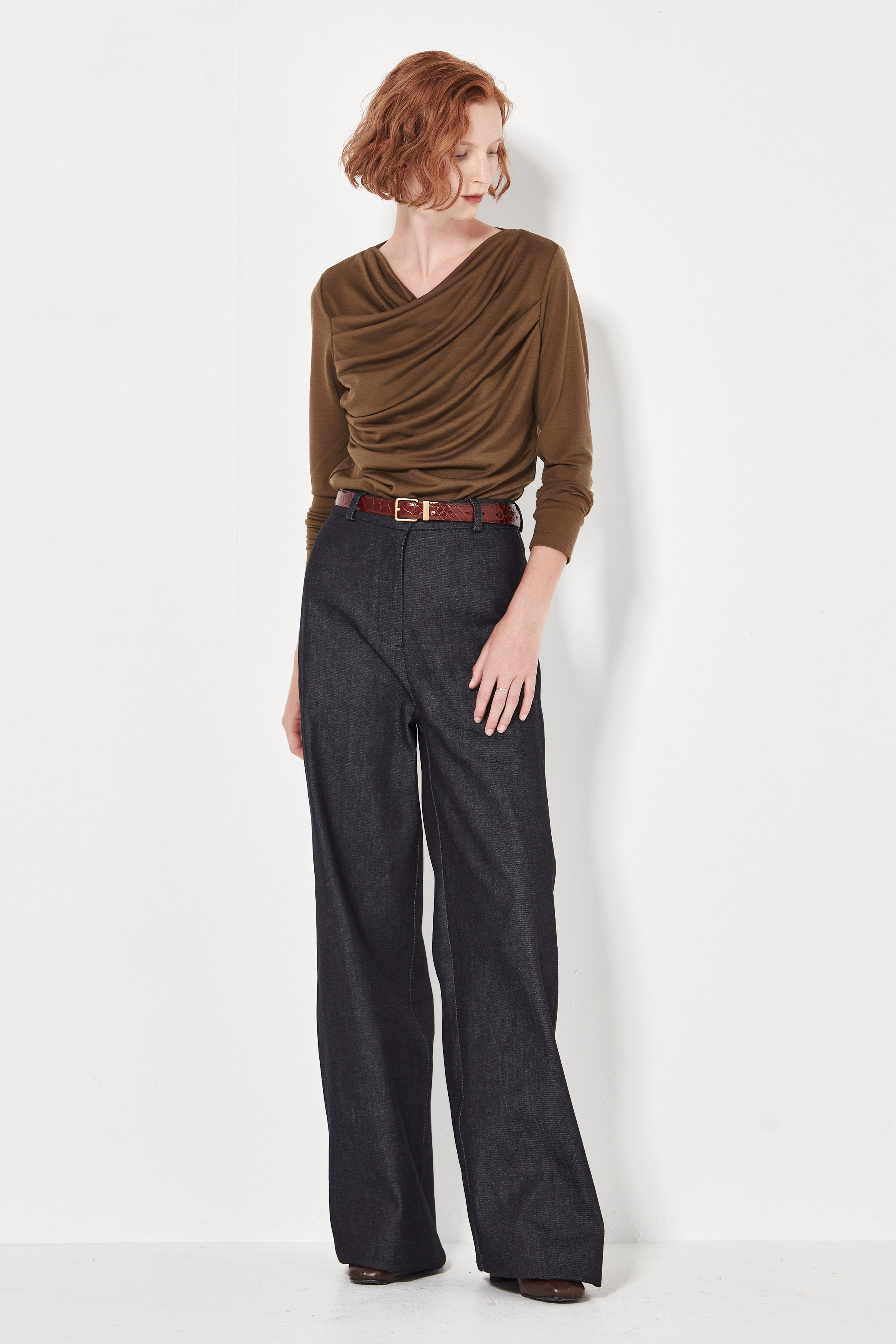 The Kafka Top in Olive