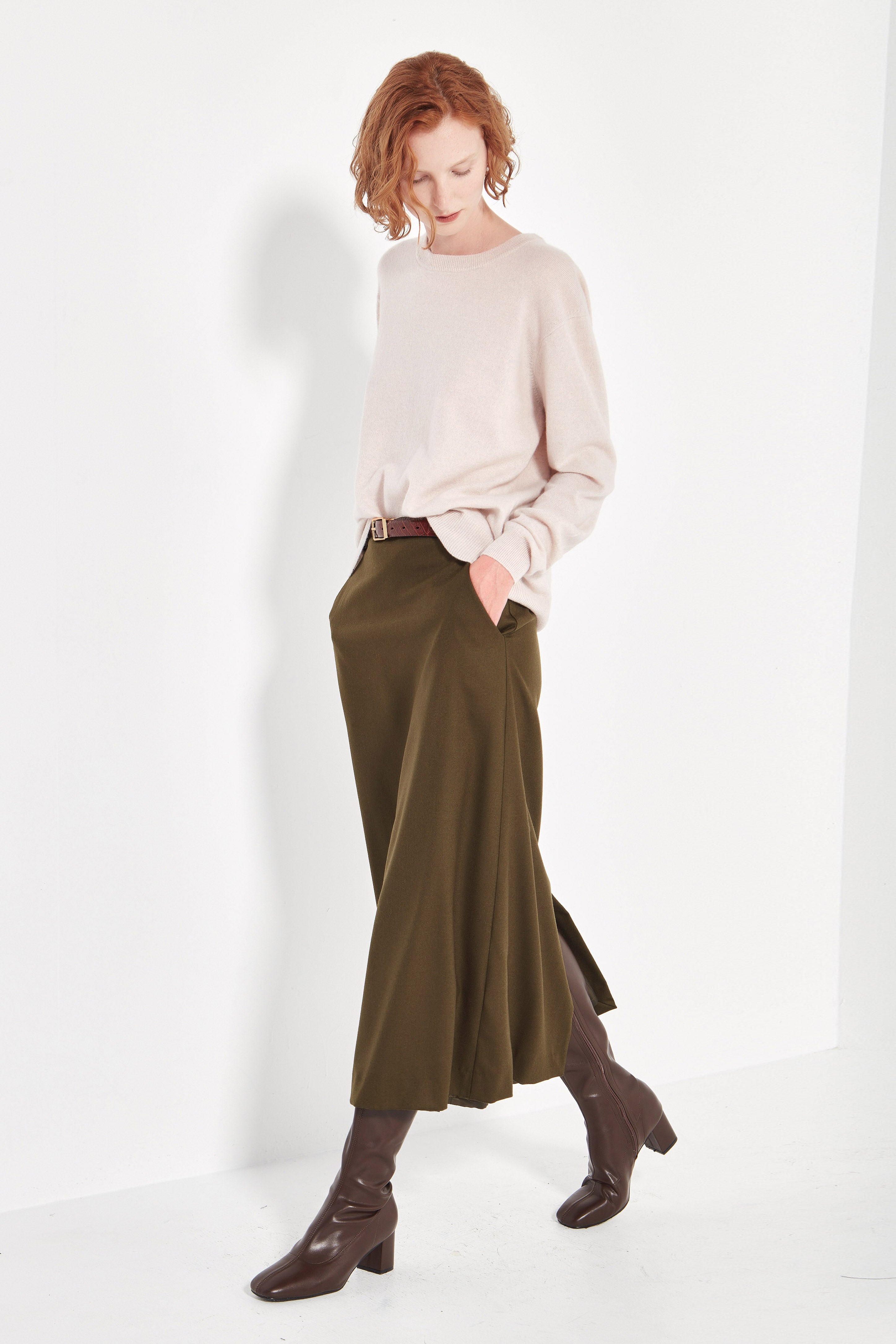The Cashmere Crew in Powder Melange