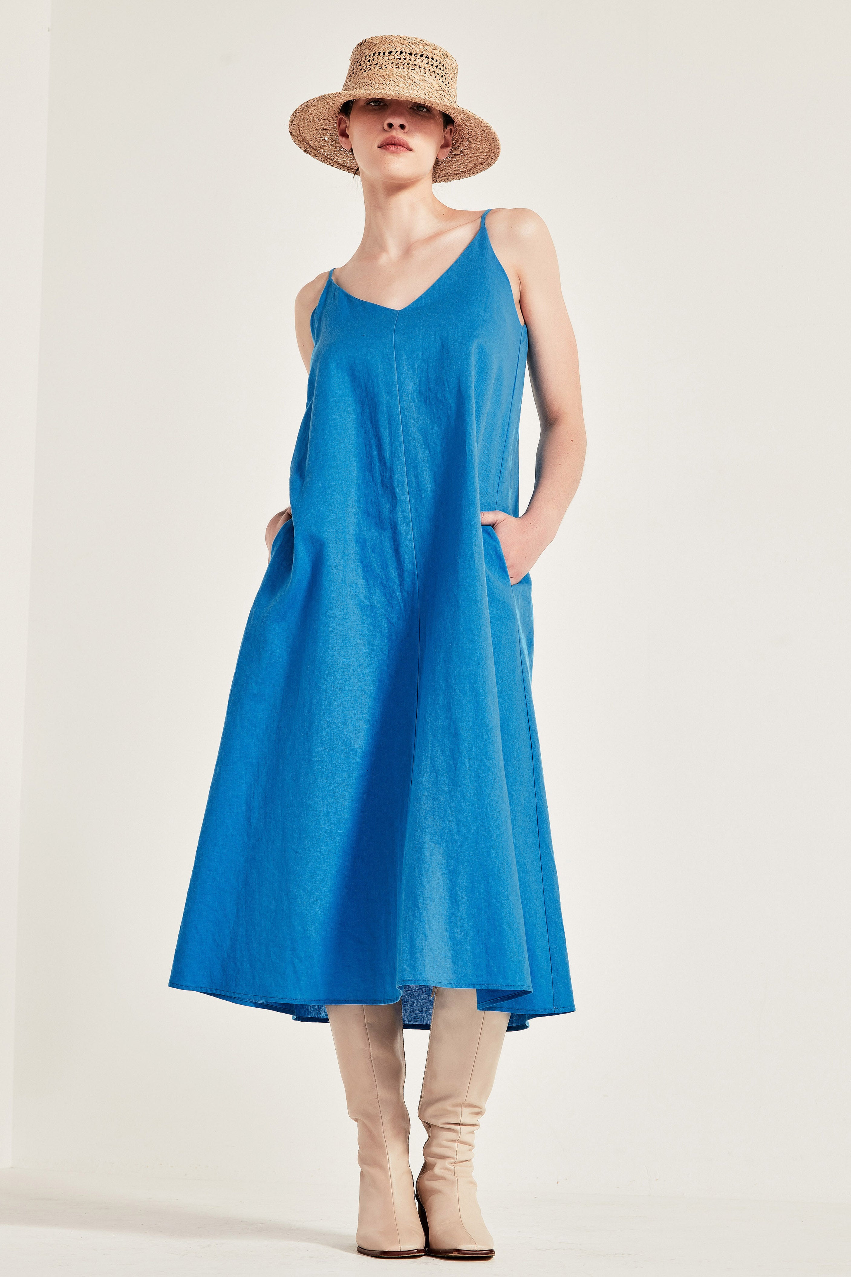 The Marnie 2-Way Sun Dress in Azure