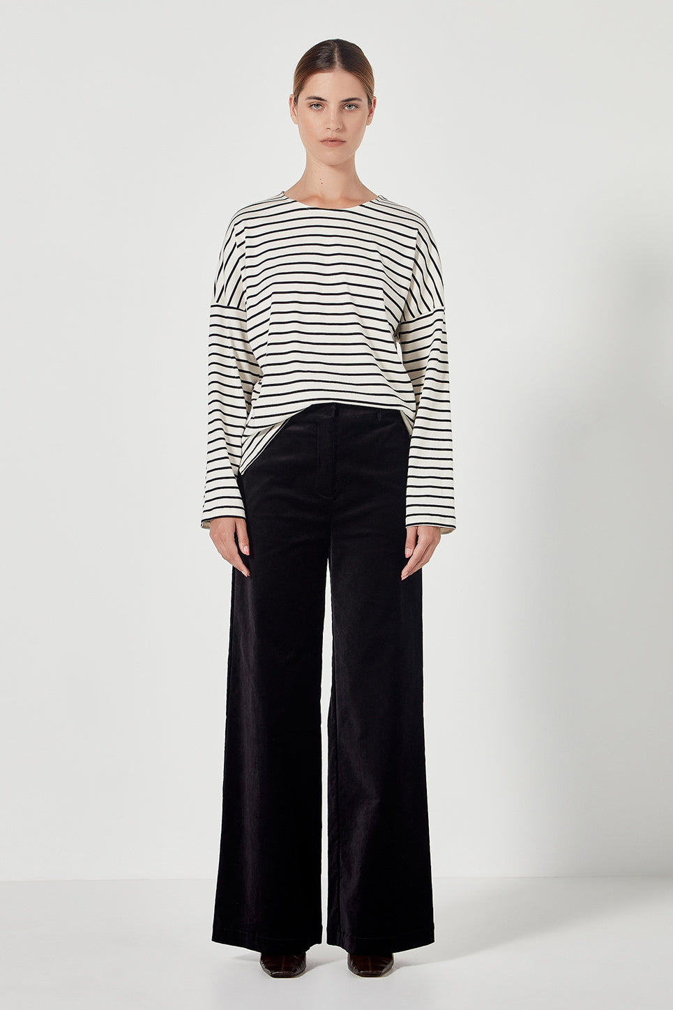 The Joplin Trouser in Black Velvet