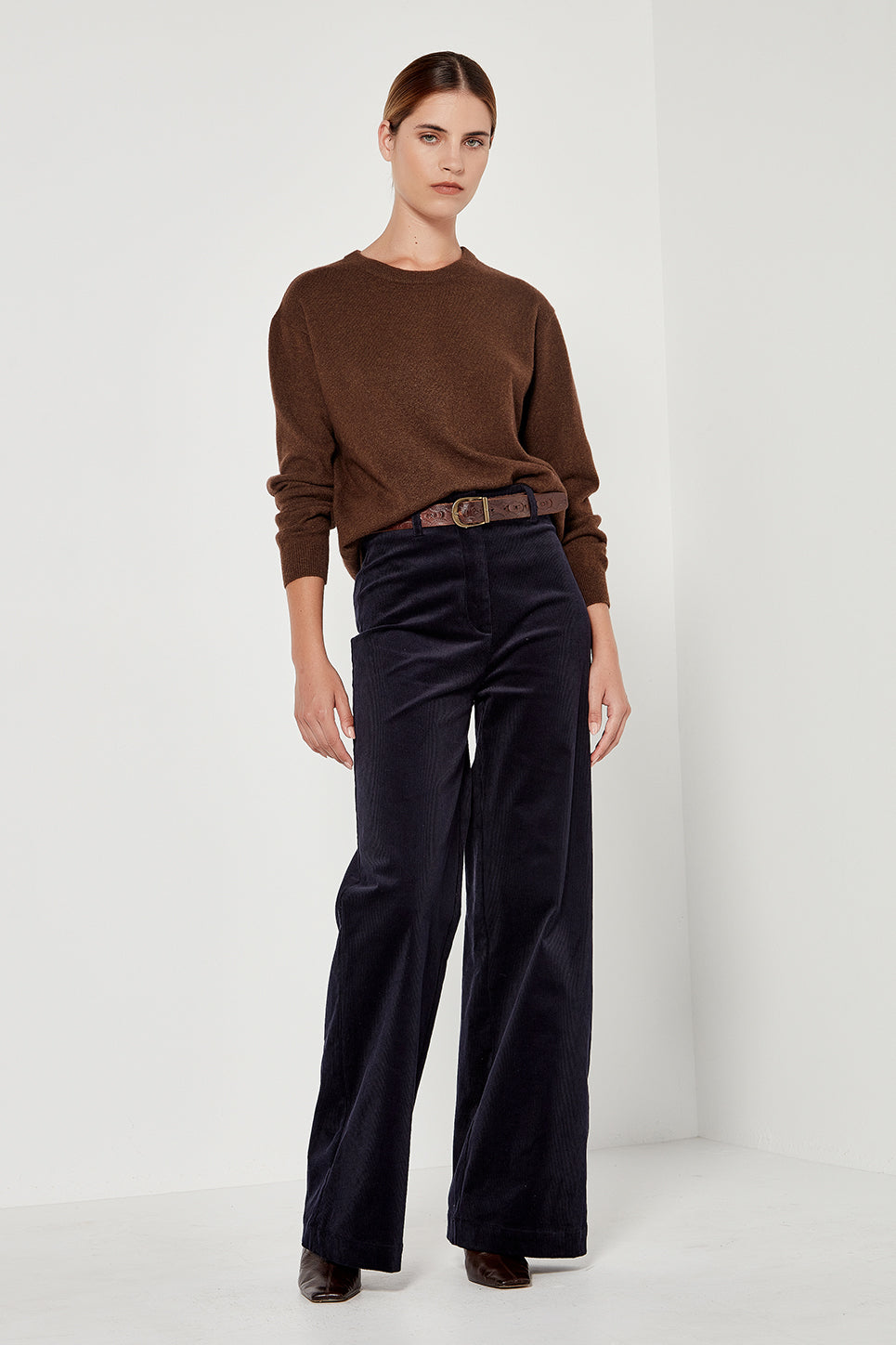 Re-Cut of The Joplin Trouser in Navy Corduroy