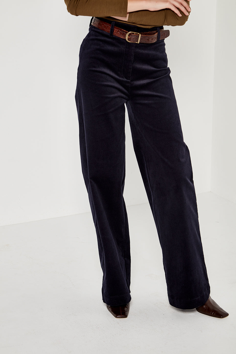 Re-Cut of The Joplin Trouser in Navy Corduroy