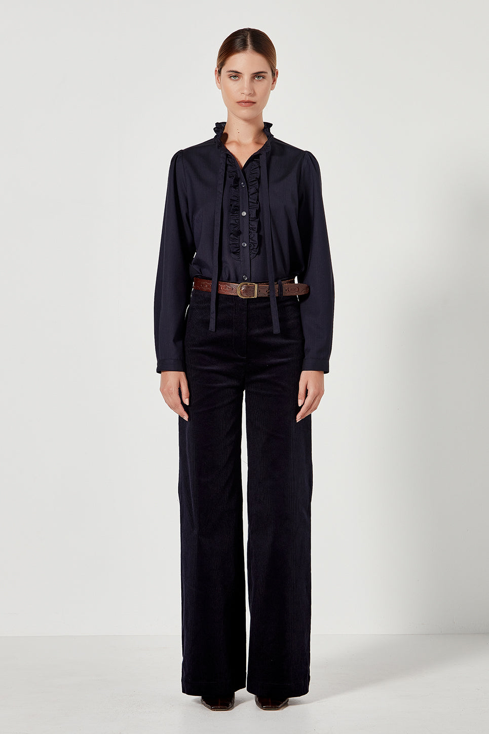 The Joplin Trouser in Navy Corduroy
